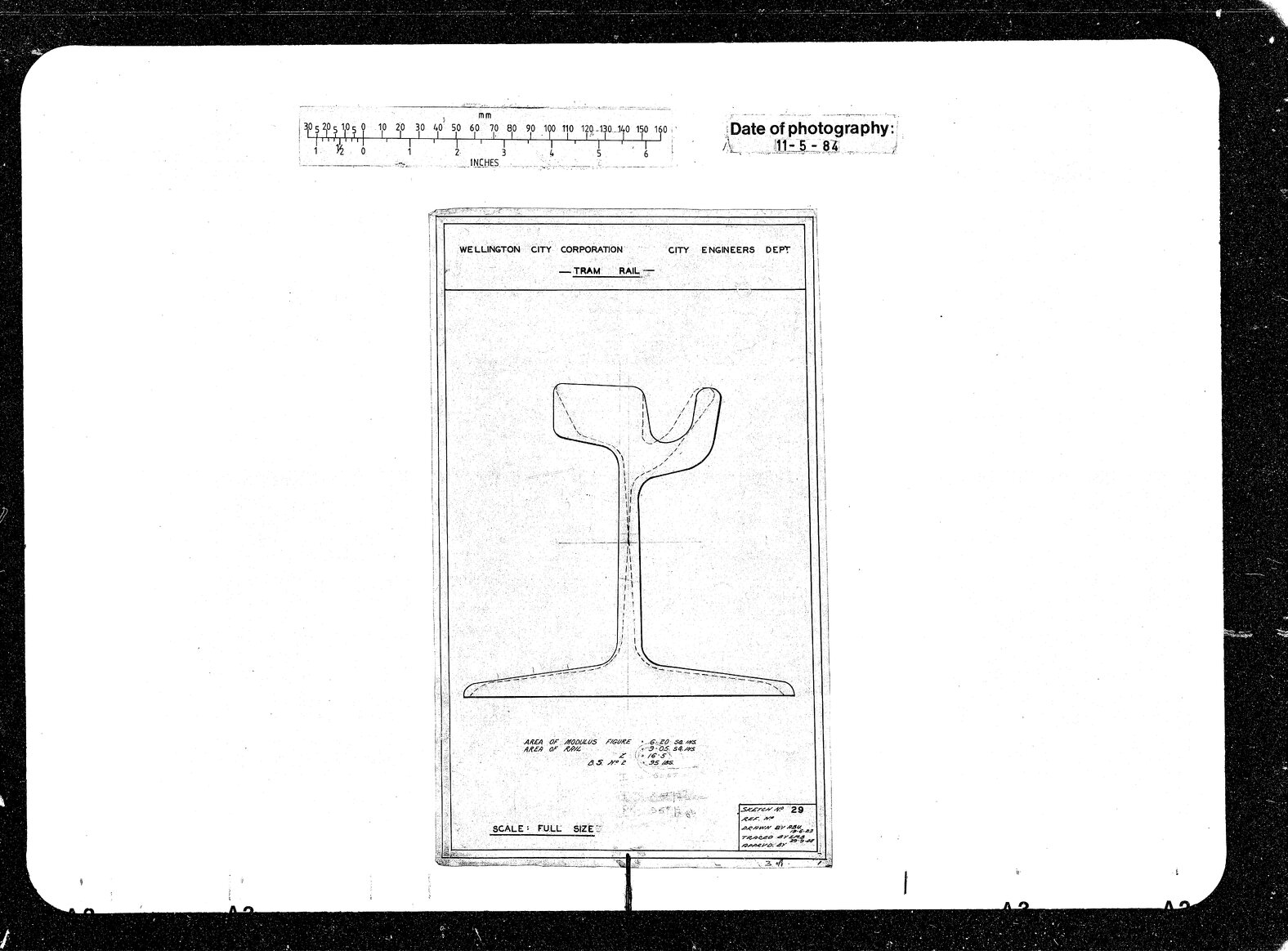 Tram Rail, Section Modulus