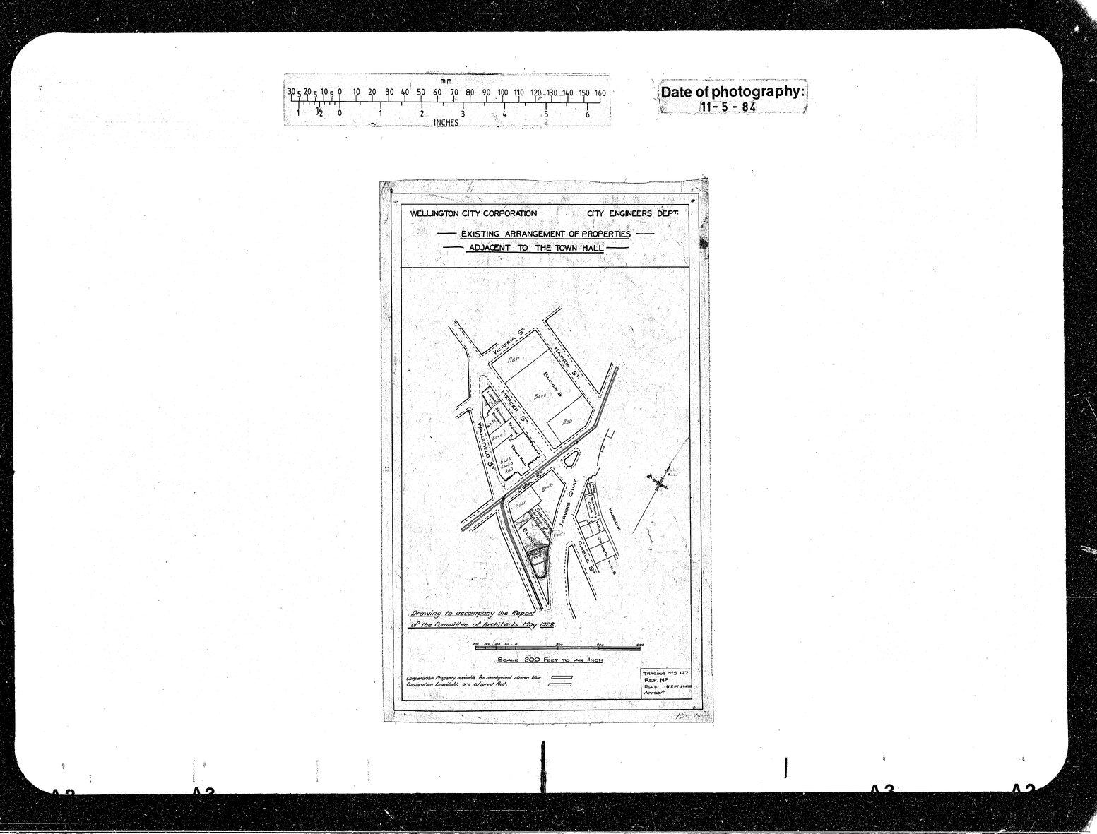 Civic Block Layout, Existing Properties