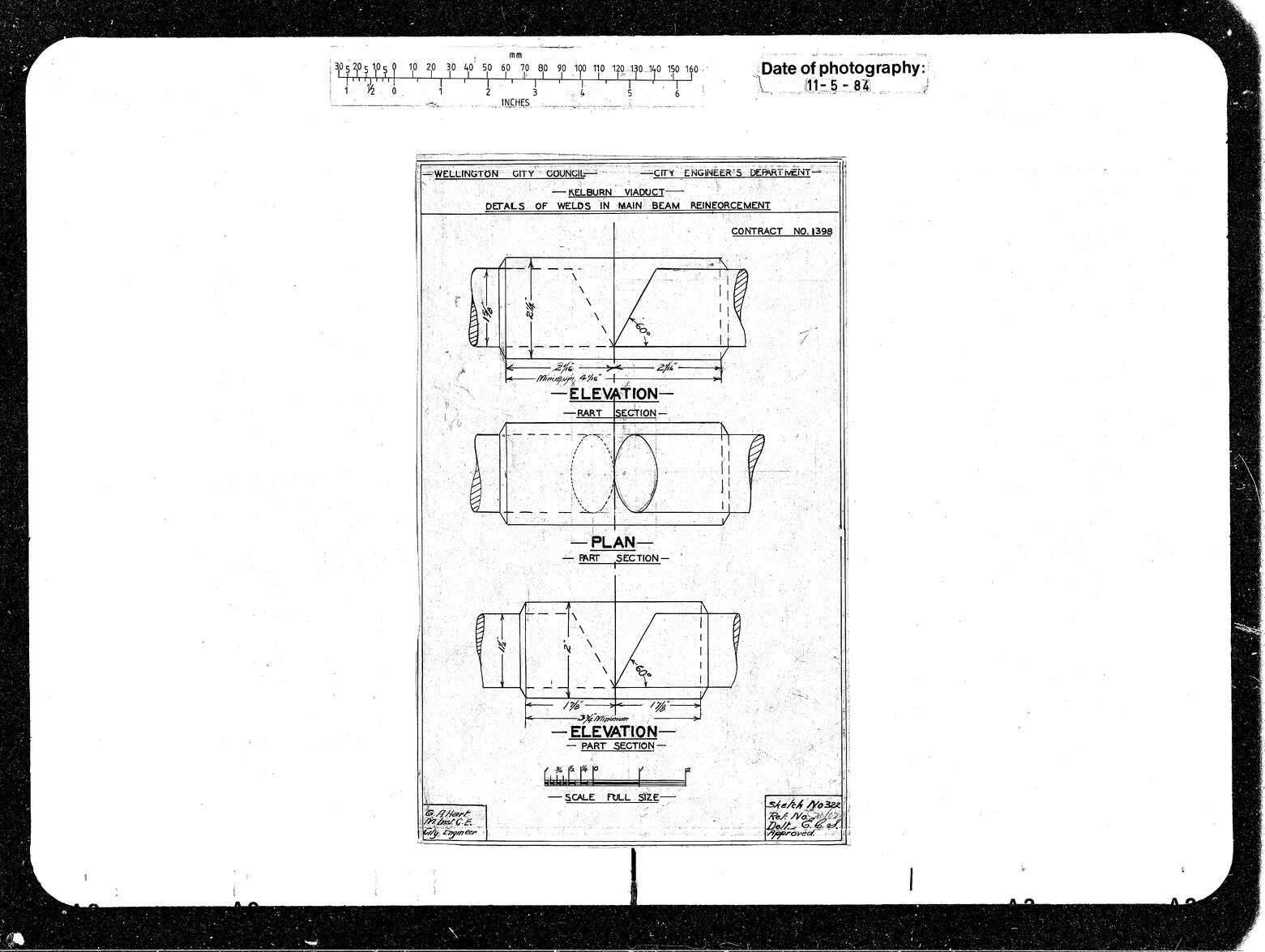Kelburn Viaduct, Det. Welds M. Beam Reinforcement