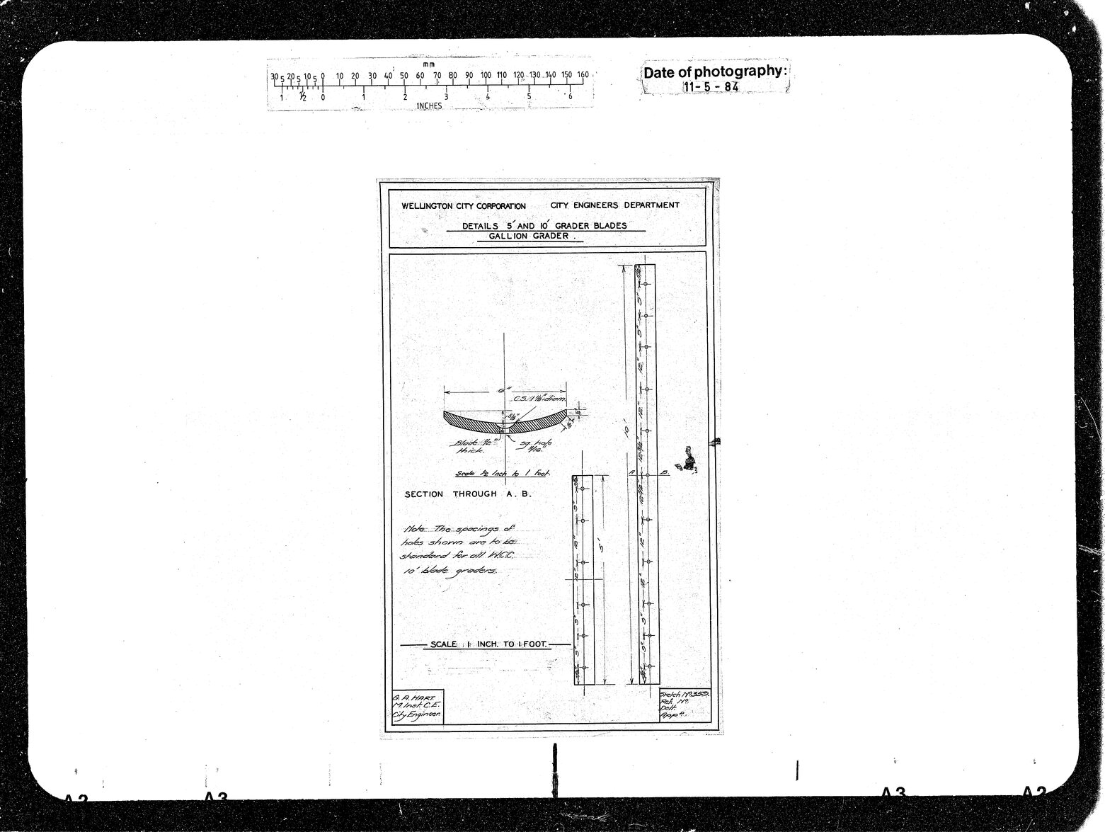 Grader Blades, Gallion Grader