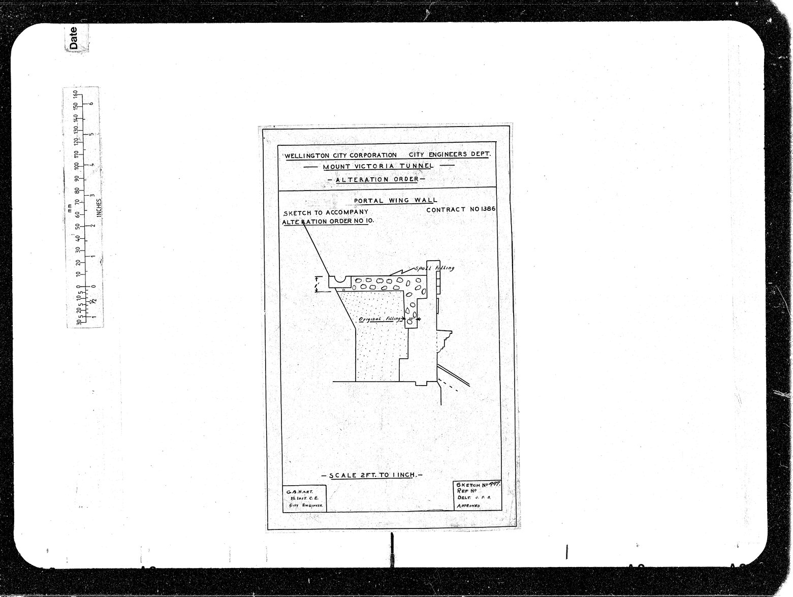 Mount Victoria Tunnel, Alterations to Wing Walls