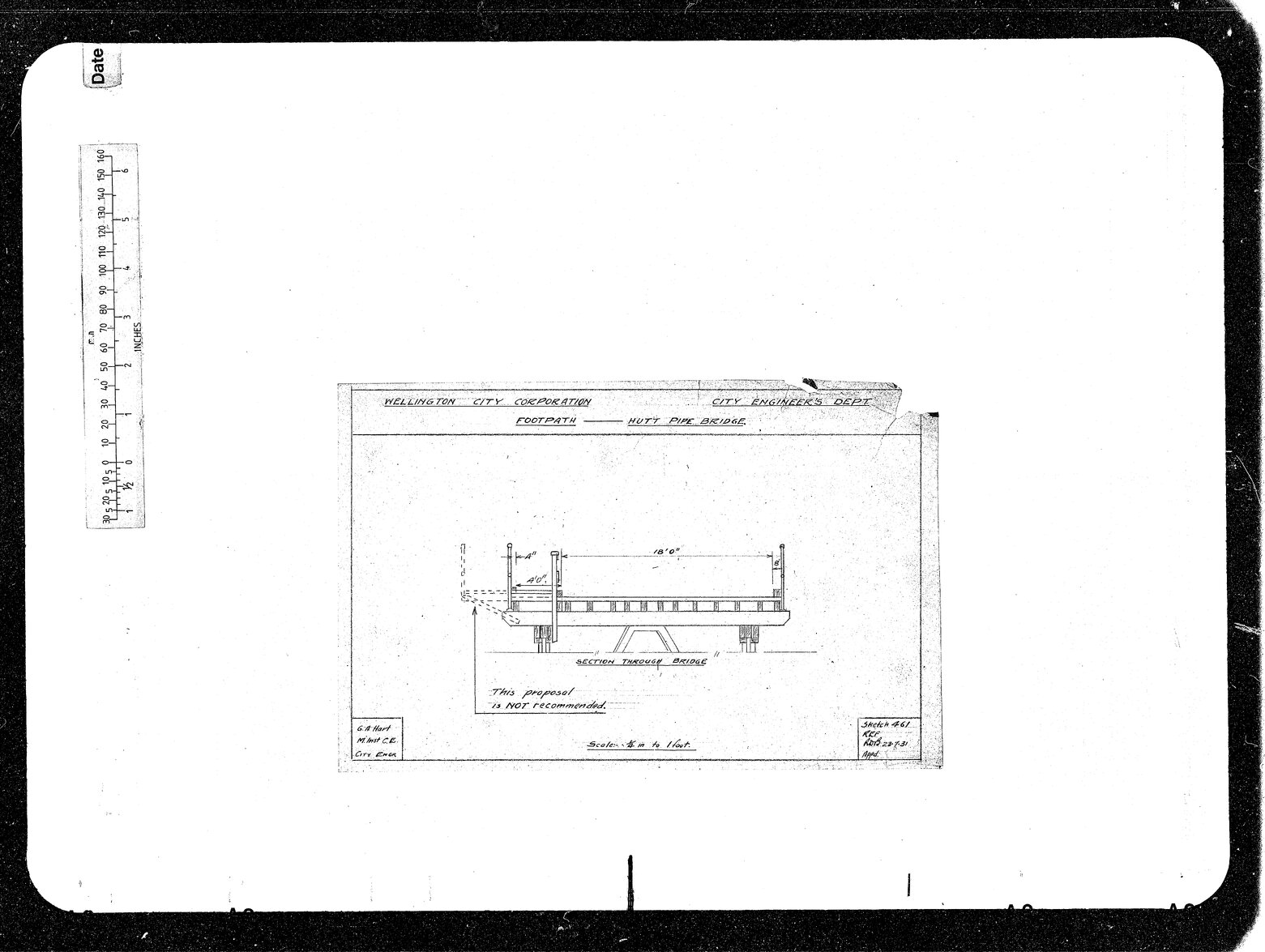 Hutt Pipe Bridge, Footpath Proposed