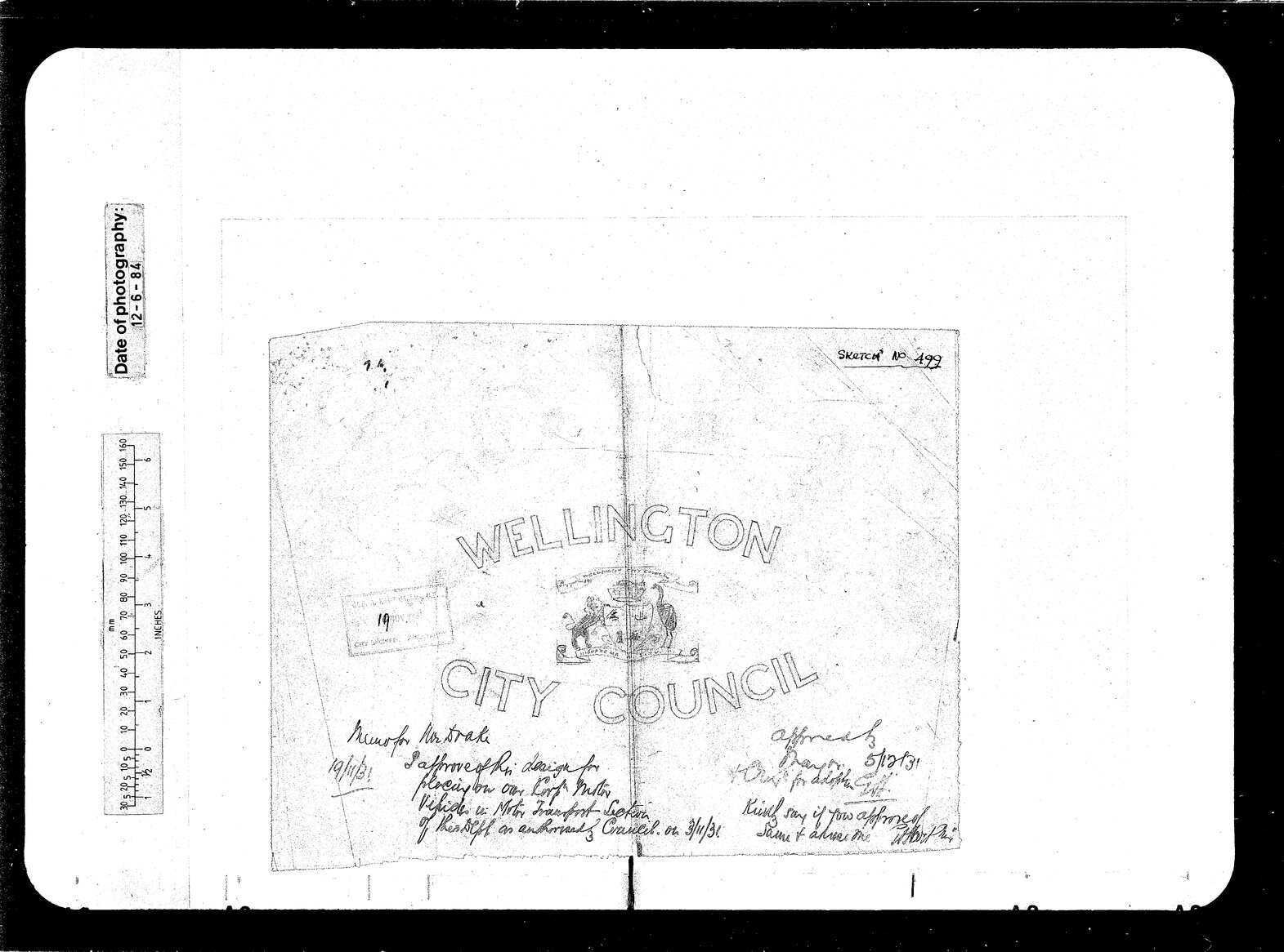 Council Crest on Corporation Motor Vehicles