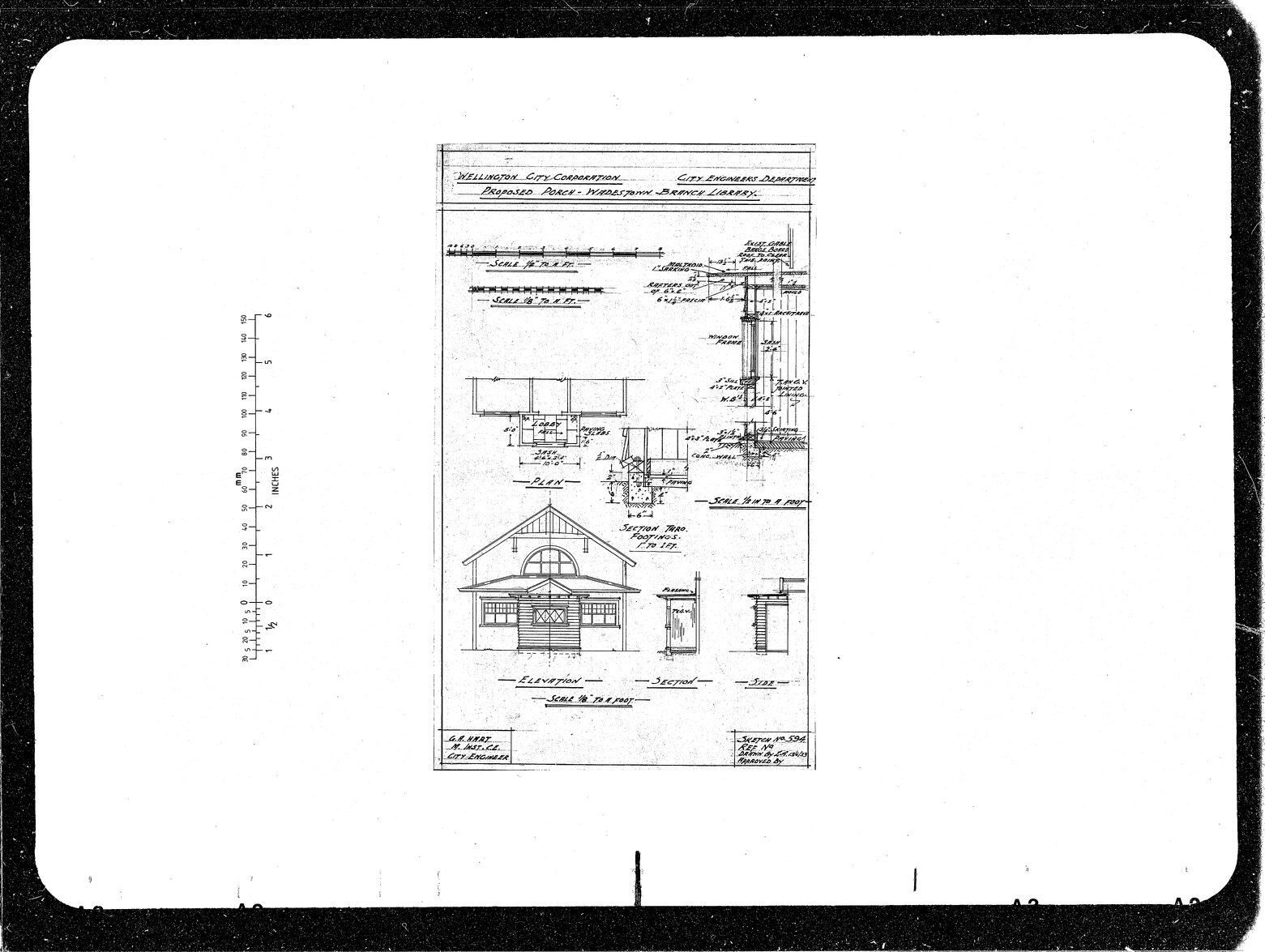 Proposed Porch, Wadestown Branch Library