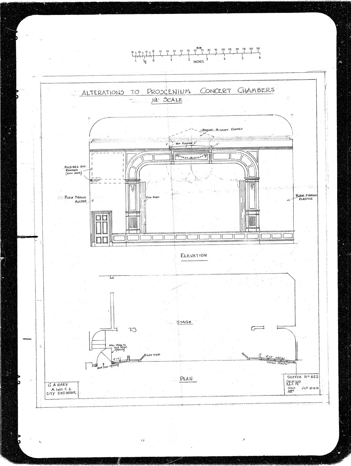 Alterations to Proscenium Concert Chambers
