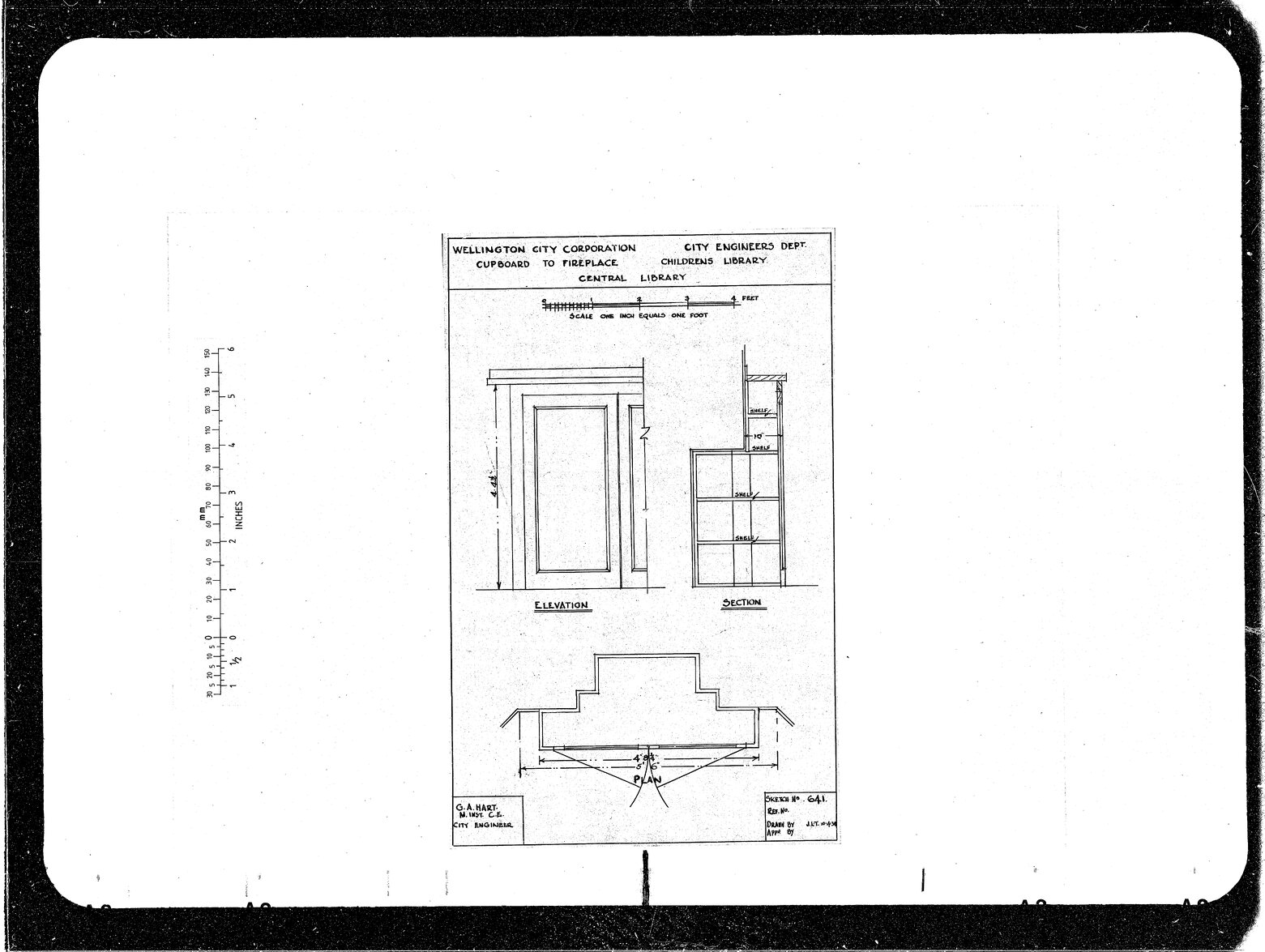 Cupboard to Fireplace, Children's Library, Central Library