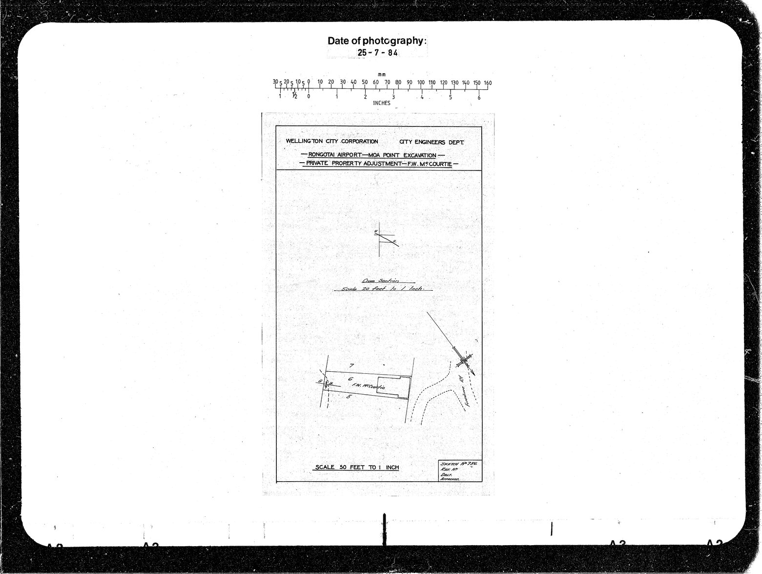 Moa Point Excavation, Proposed Adjustments, F N McCourtie