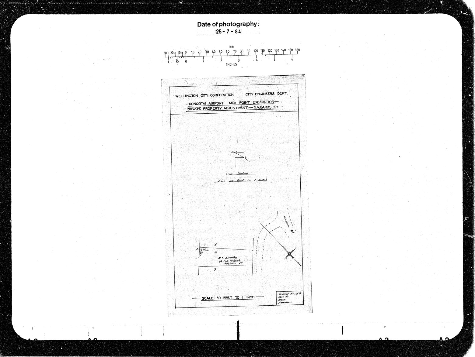 Moa Point Excavation, Proposed Adjustments, N V Bardsley