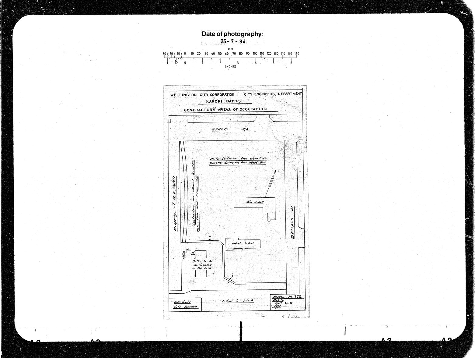 Karori Baths, Areas of Occupation