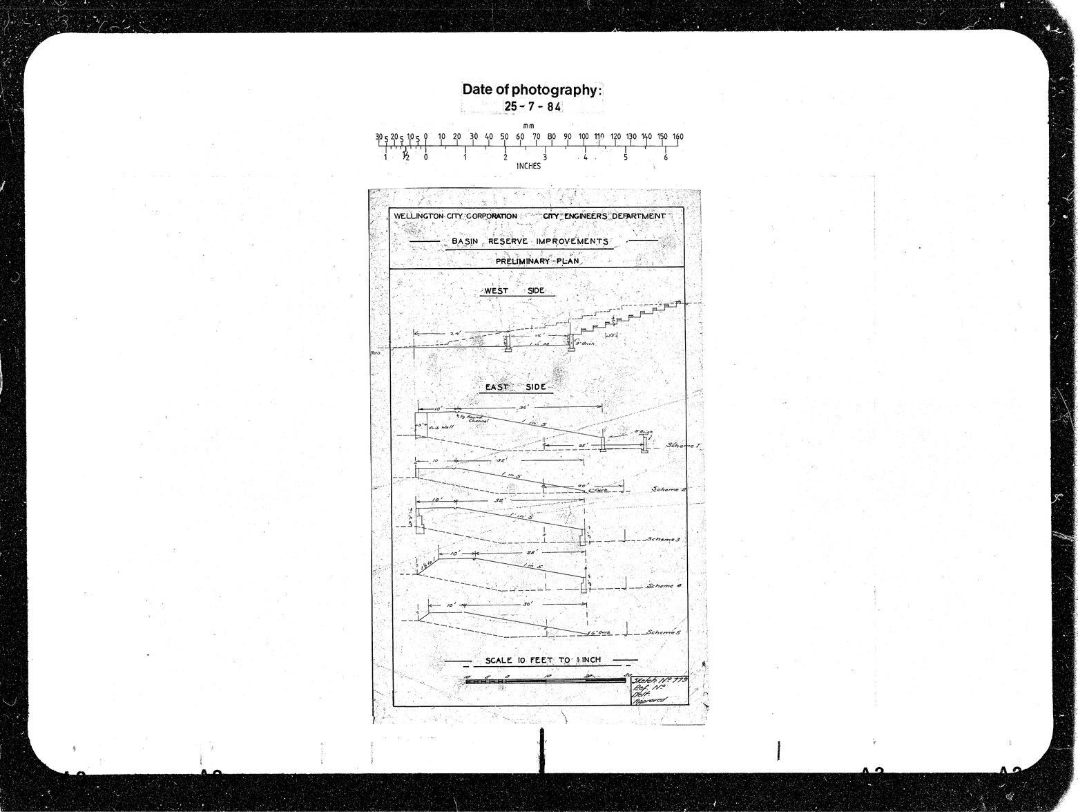 Basin Reserve Improvements, Preliminary Sections