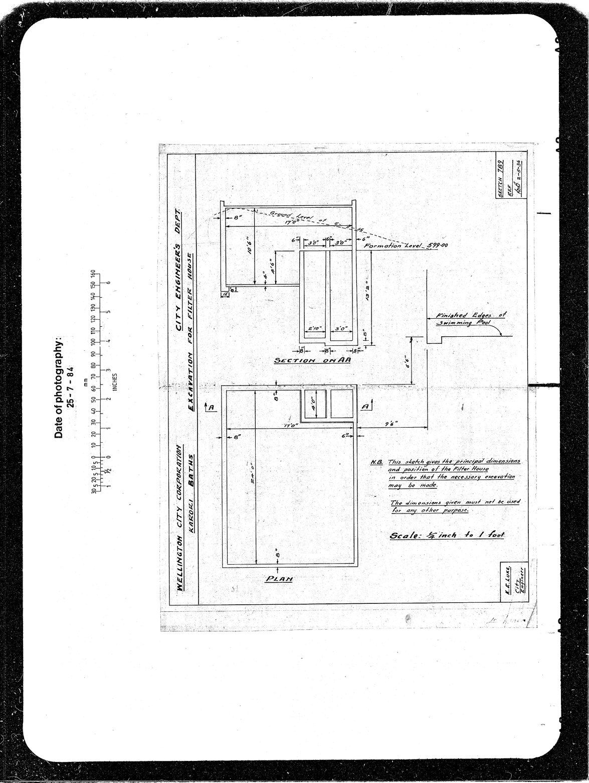 Karori Baths, Excavation Filter House