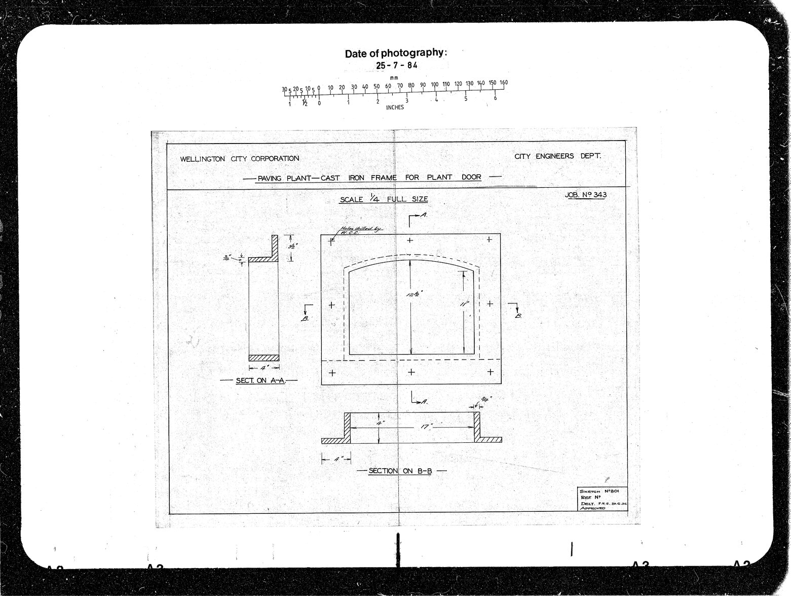 Paving Plant, Cast Iron Frame for Plant Door