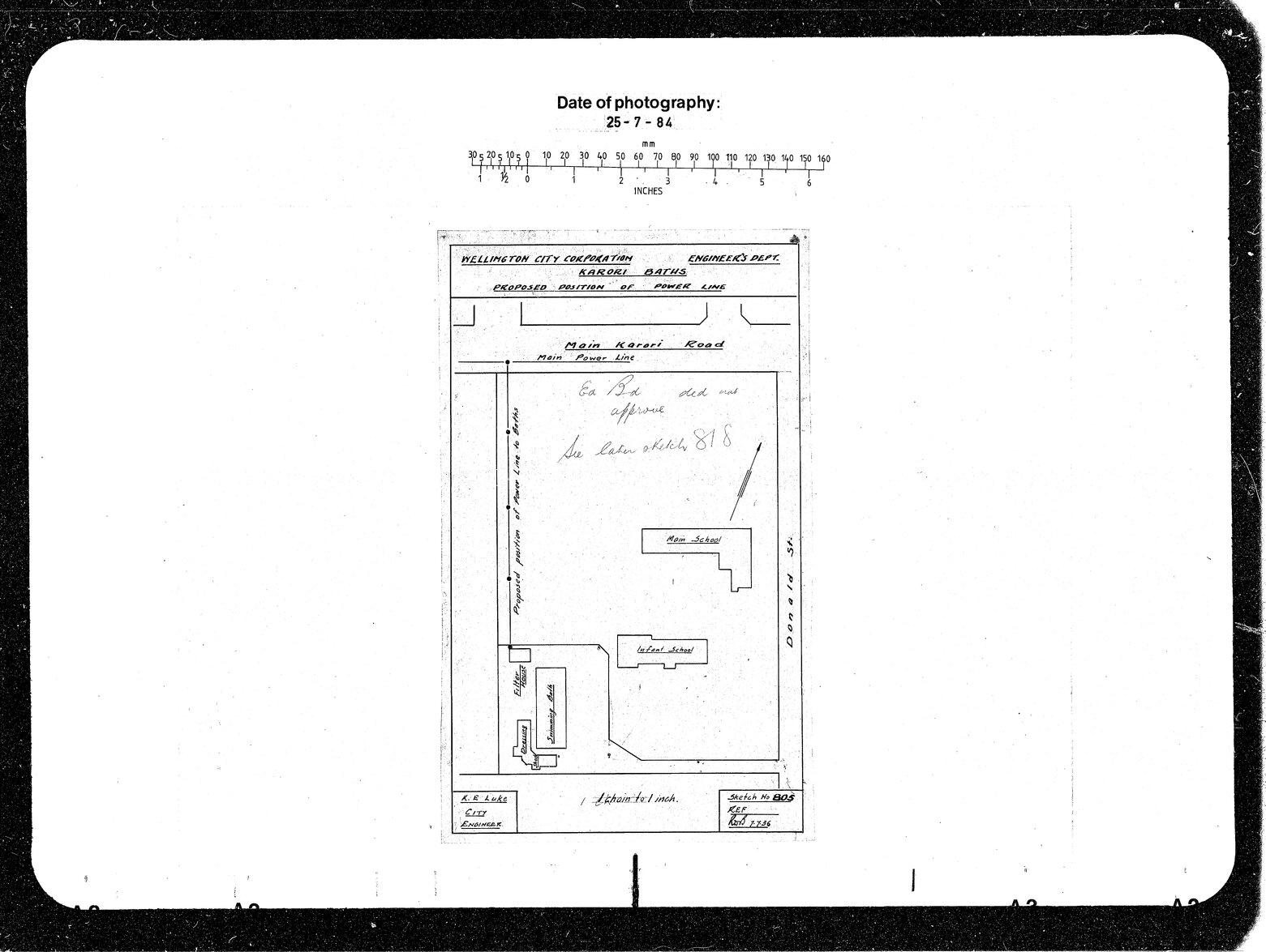 Karori Baths, Location Power Lines