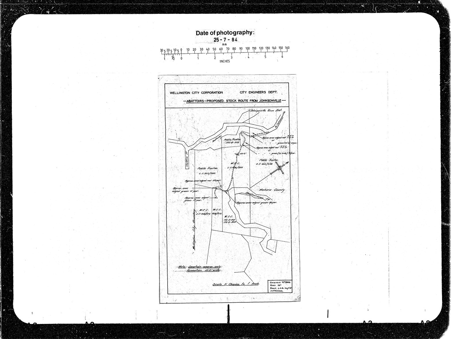 Abattoirs, Proposed Stock Route