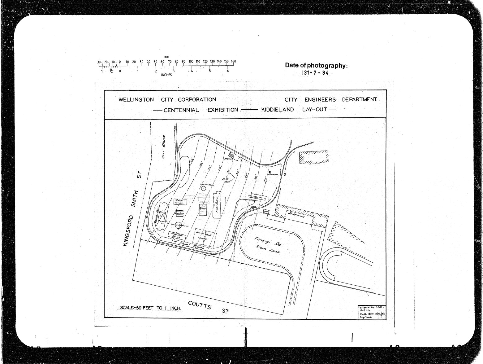 Centenary Exhibition, Kiddieland Layout, Amended