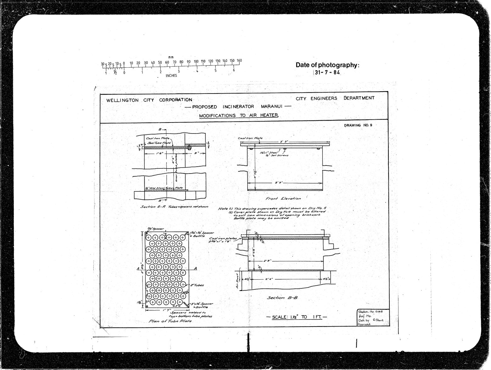 Incinerator Maranui, Alterations Air Heater