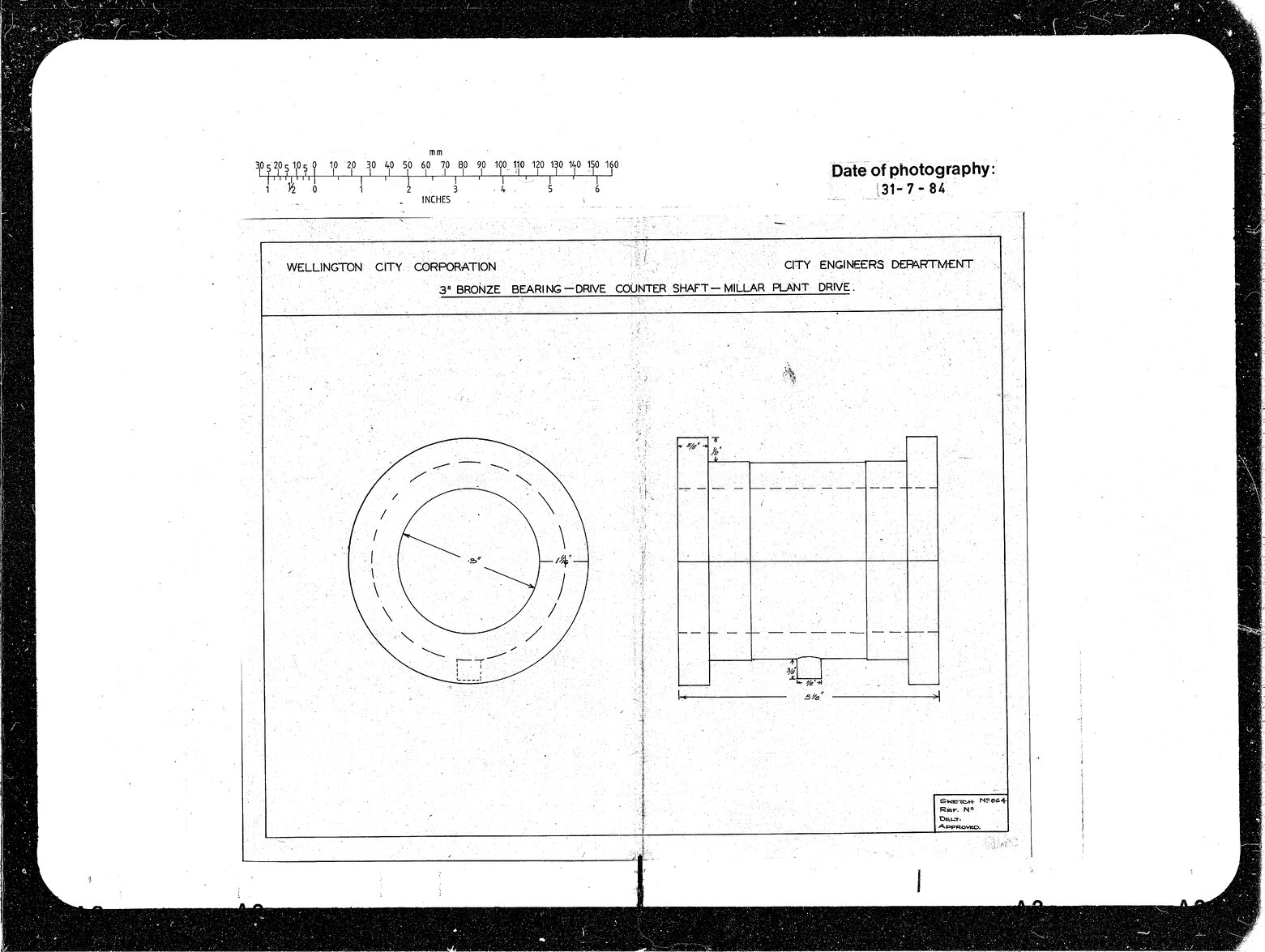 3 inch Bronze Bearing, Millar Plant Drive