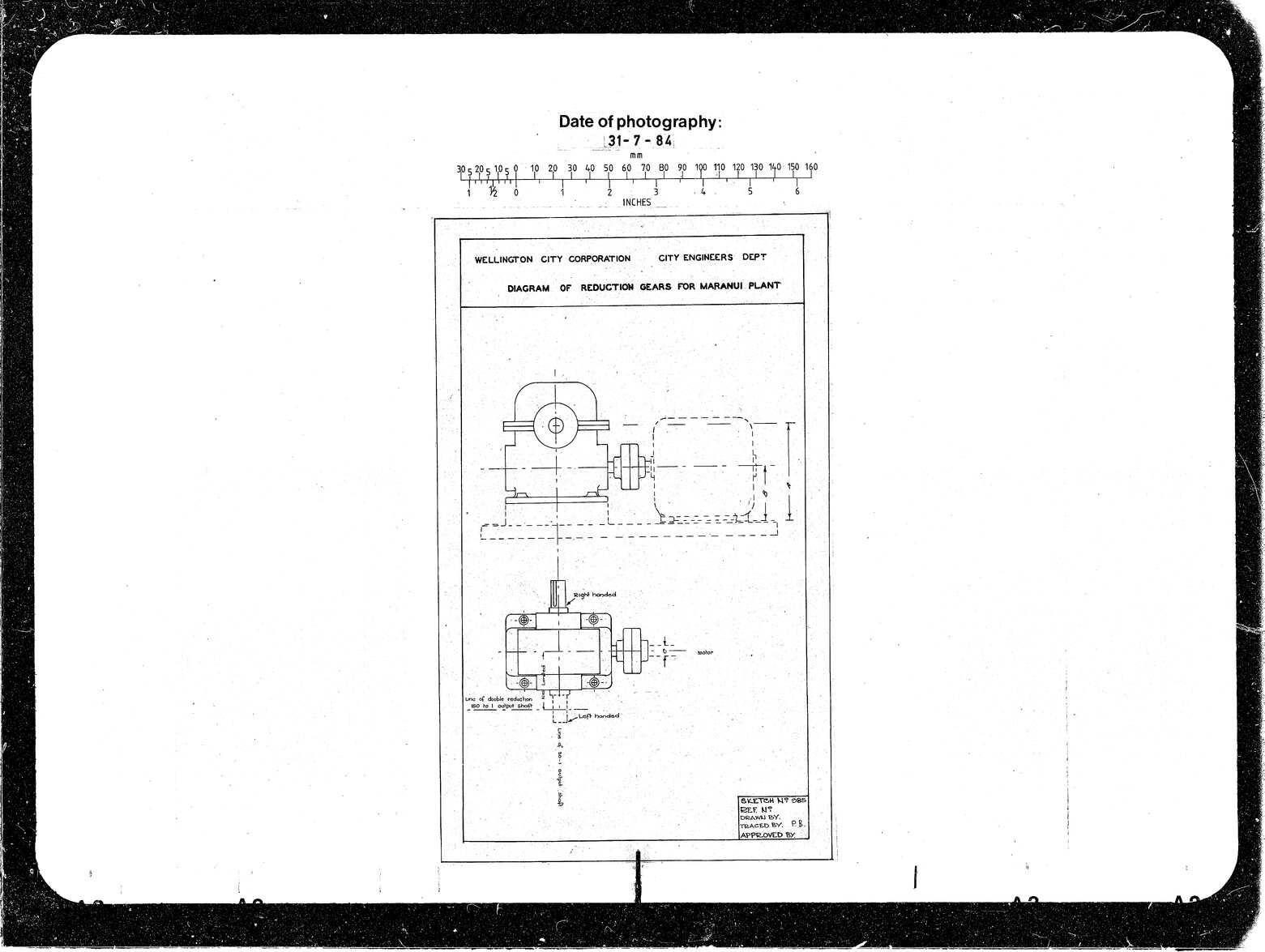 Diagram of Reduction Gears for Maranui Plant