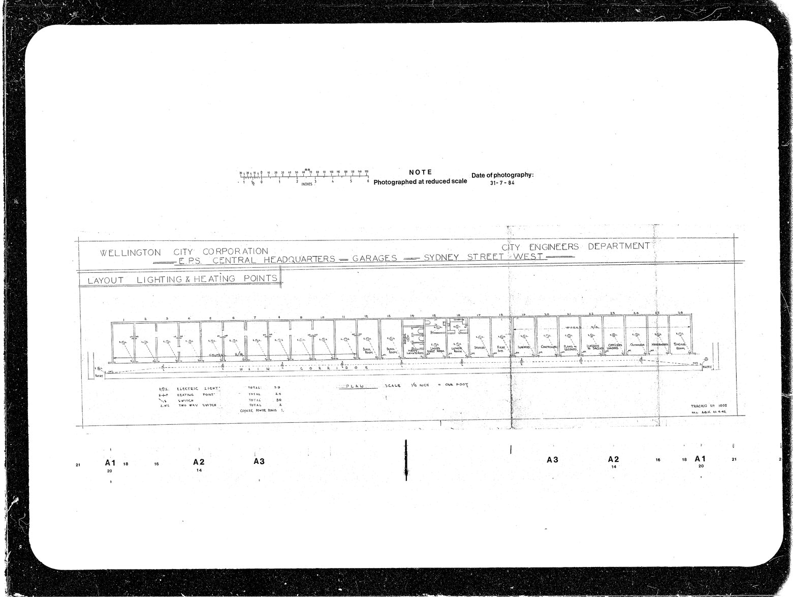 EPS Central Headquarters, Layout of Lighting &amp; Heating Points