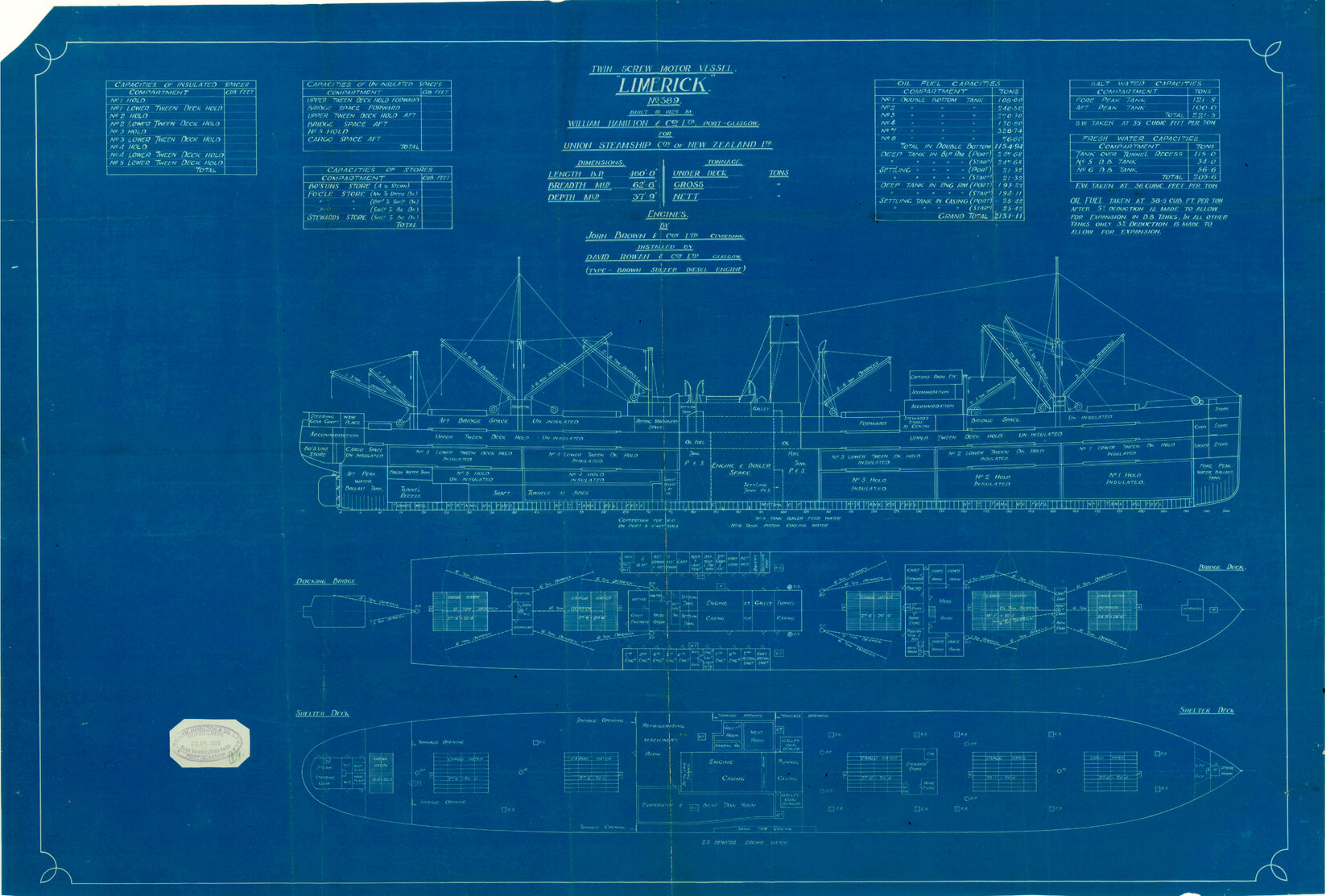 TSMV Limerick, [capacity plan]