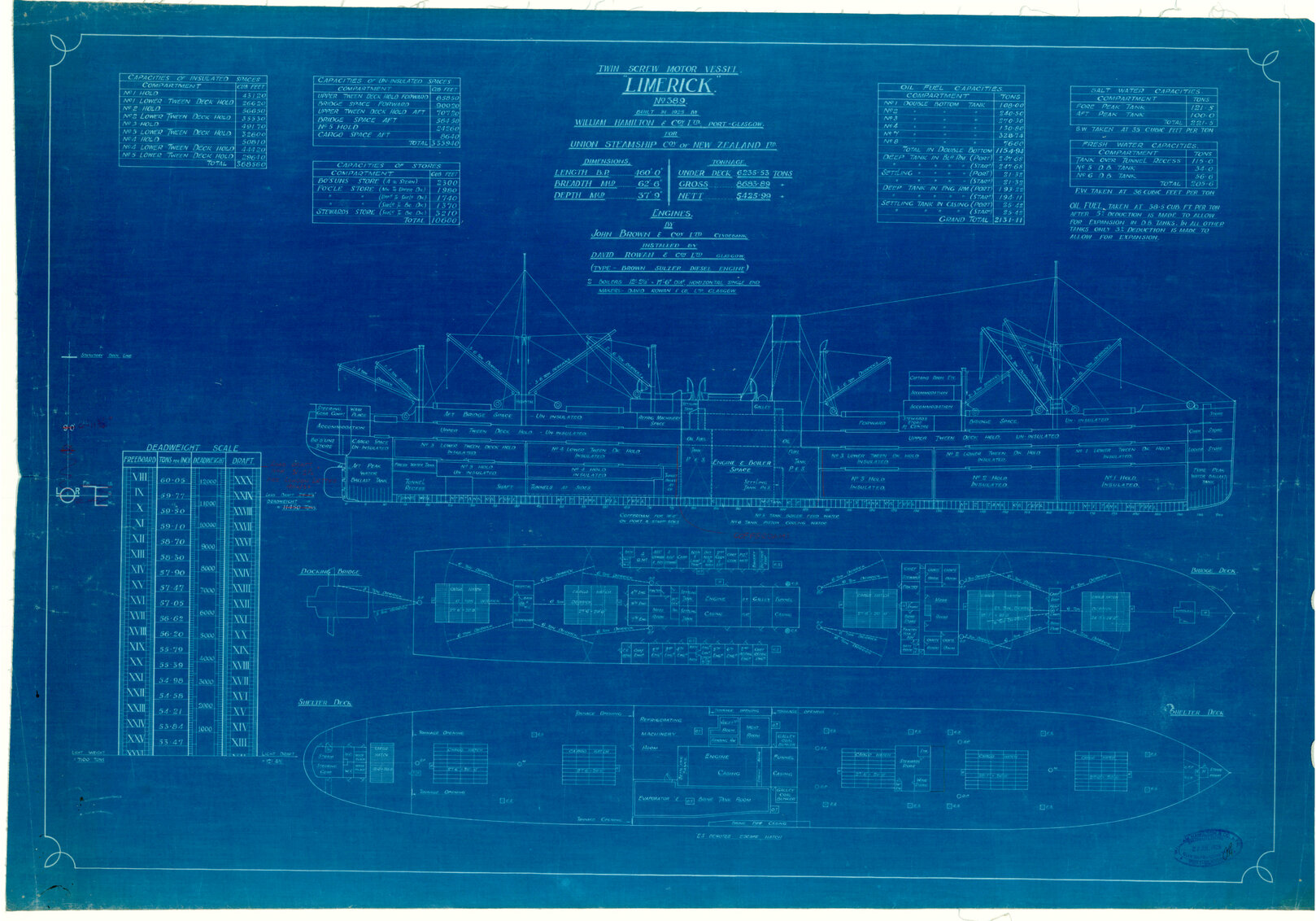 TSMV Limerick, [capacity plan]