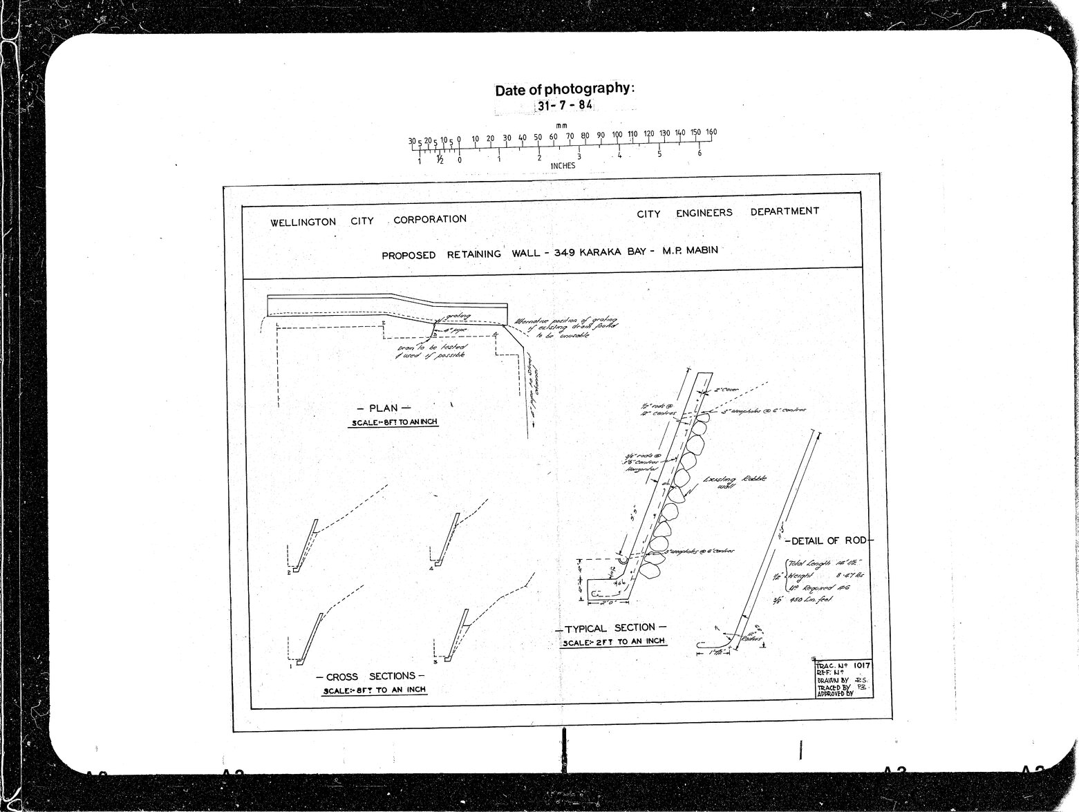 Retaining Wall, Karaka Bay, M P Mobin