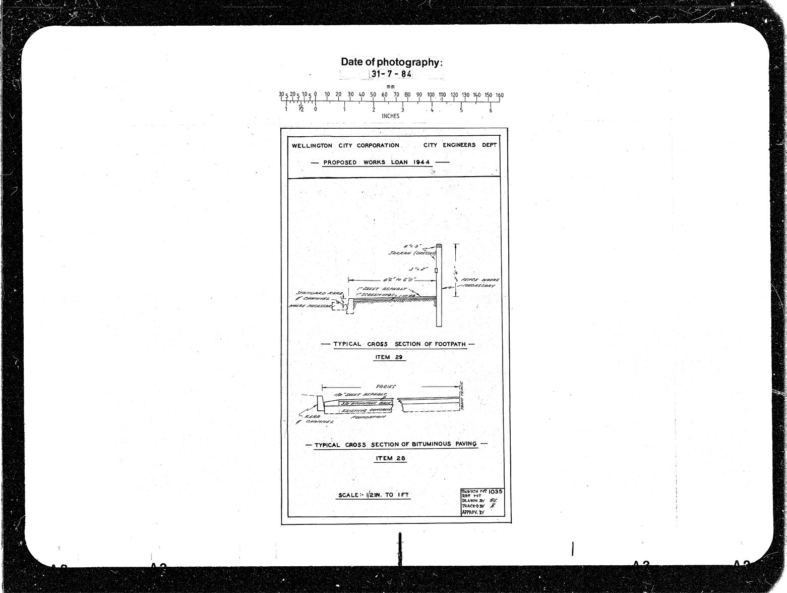 Proposed Works Loan 1944, Footpath Construction