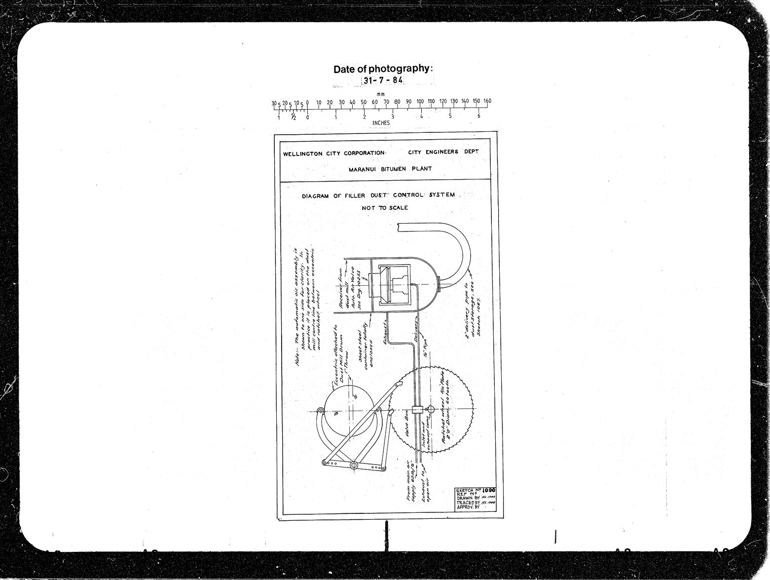 Maranui Bitumen Plant, Diagram of Filler Dust Control System