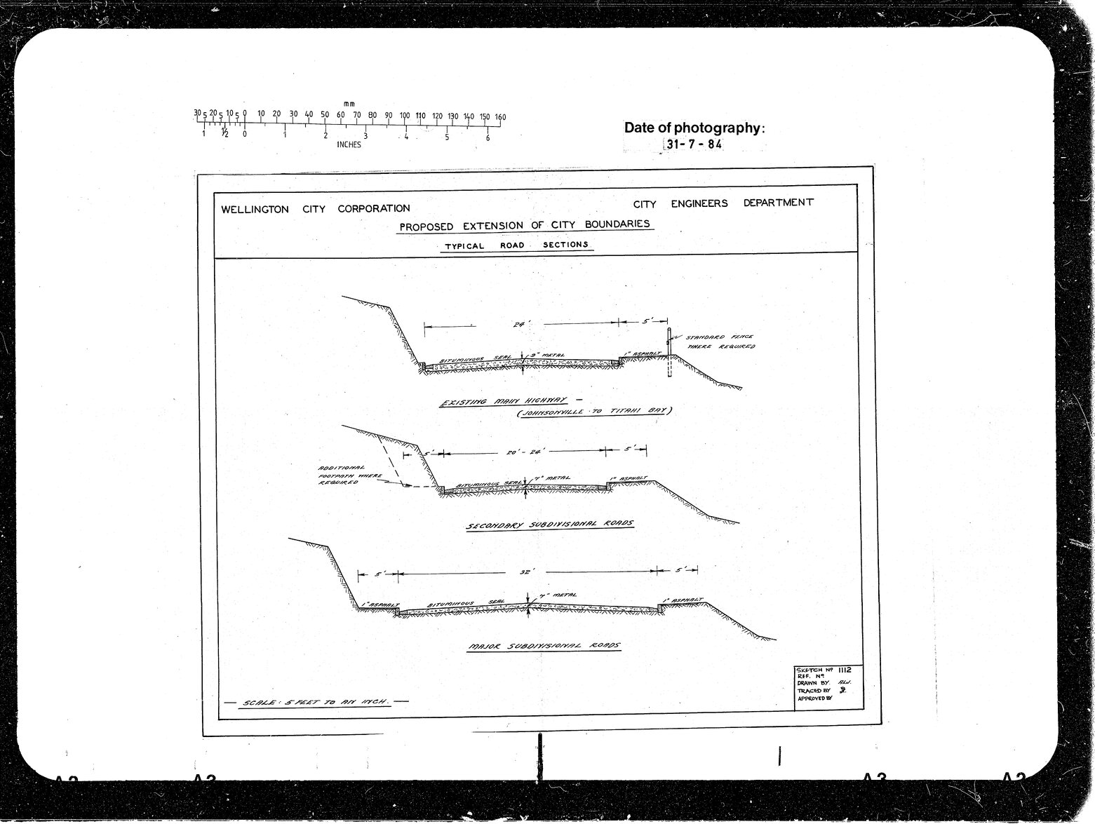 Proposed Extension of City Boundaries, Typical Road Sections