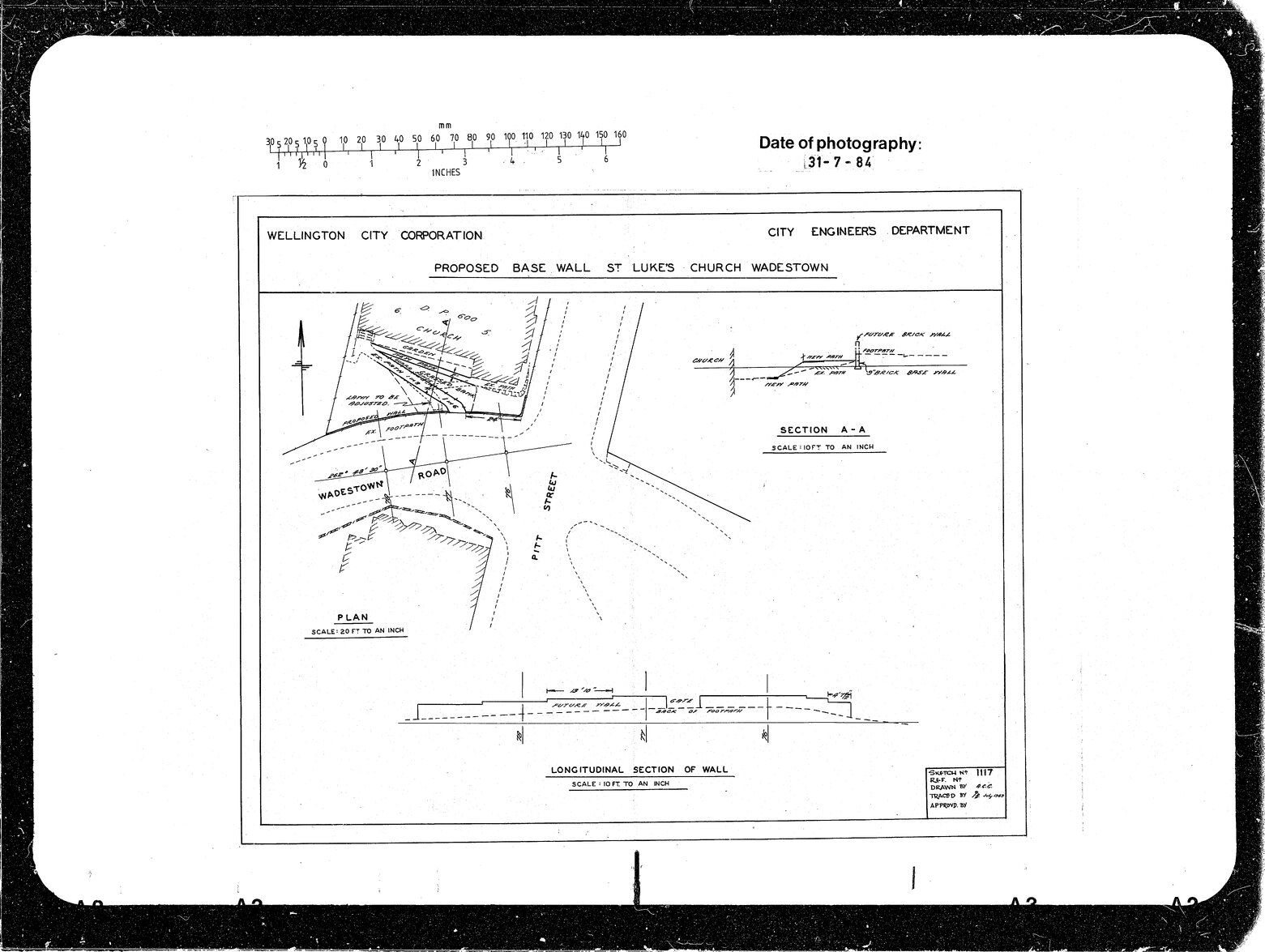 Proposed Base Wall, Saint Luke's Church, Wadestown Bus Route