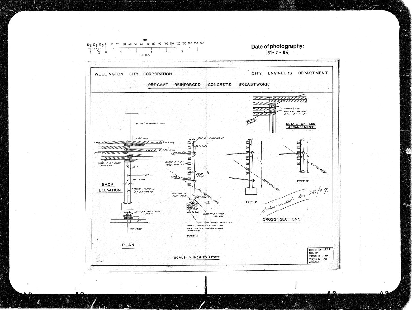 Precast Reinforced Concrete Breastwork