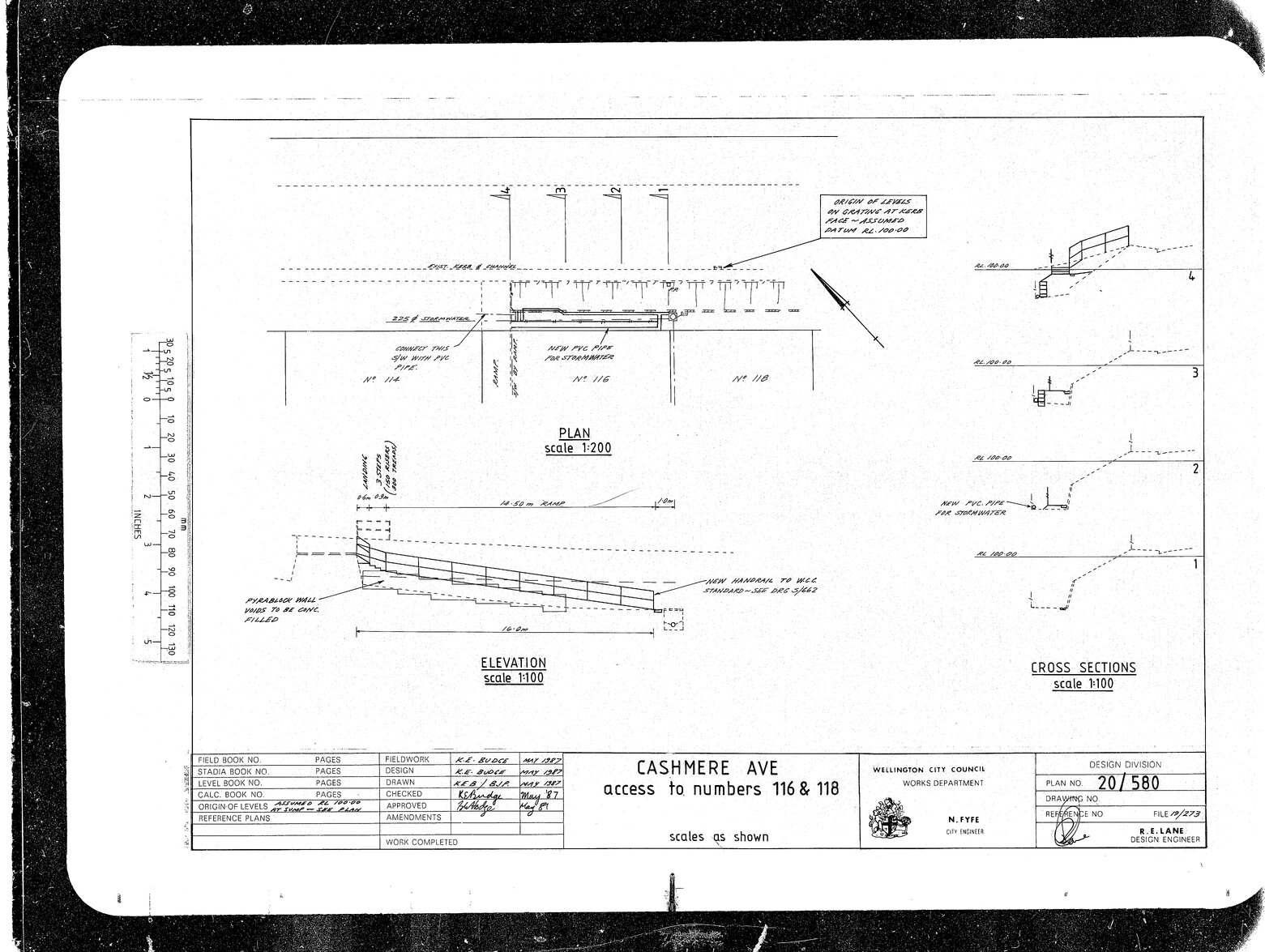 Cashmere Avenue, access to numbers 116 and 118