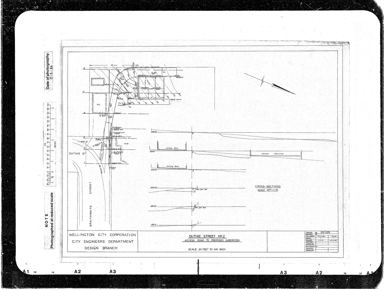 Duthie Street No. 2, Access Road to Proposed Substation