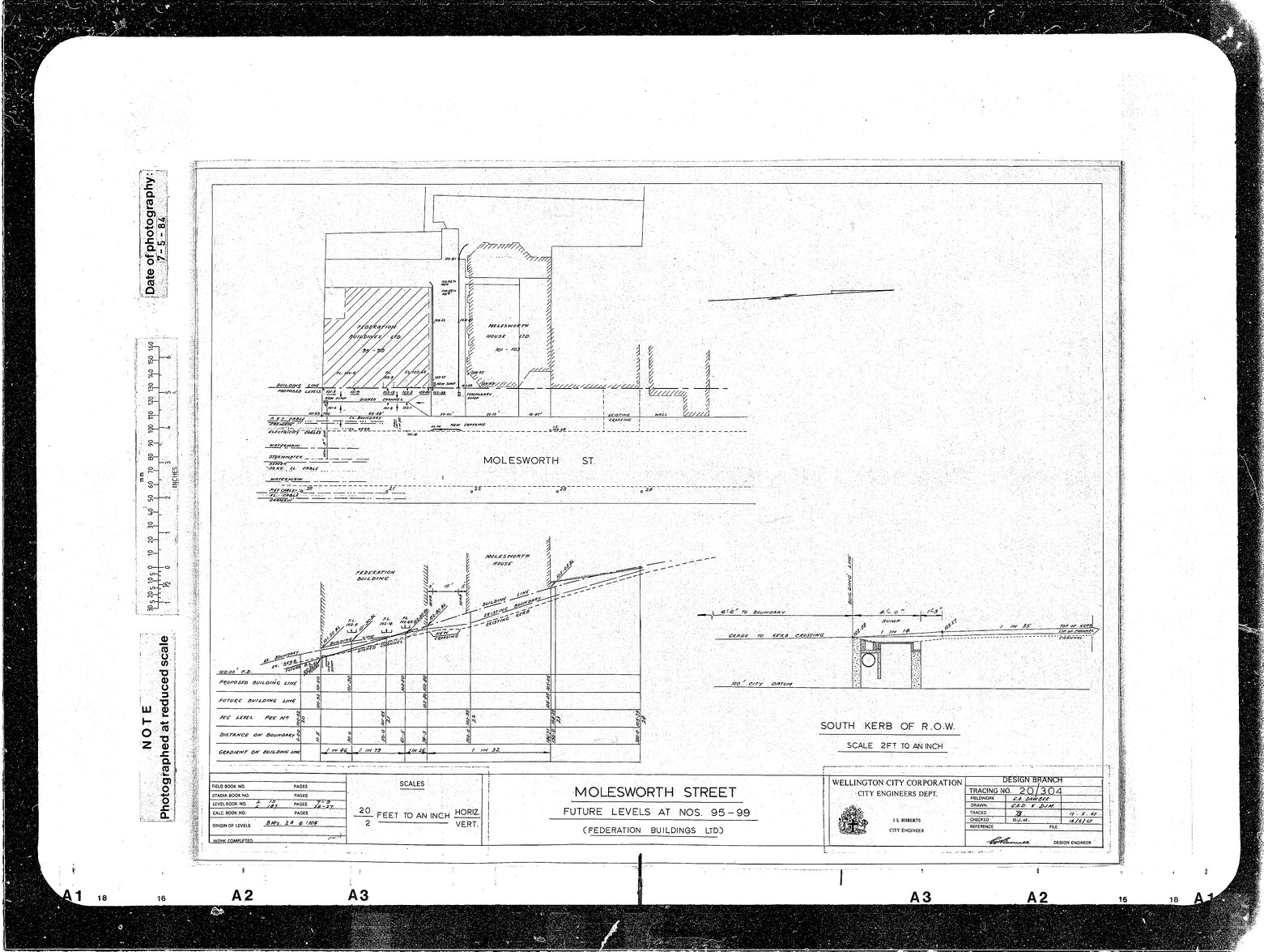 Molesworth Street, Future Levels at Nos. 95 to 99, Federation Buildings Ltd