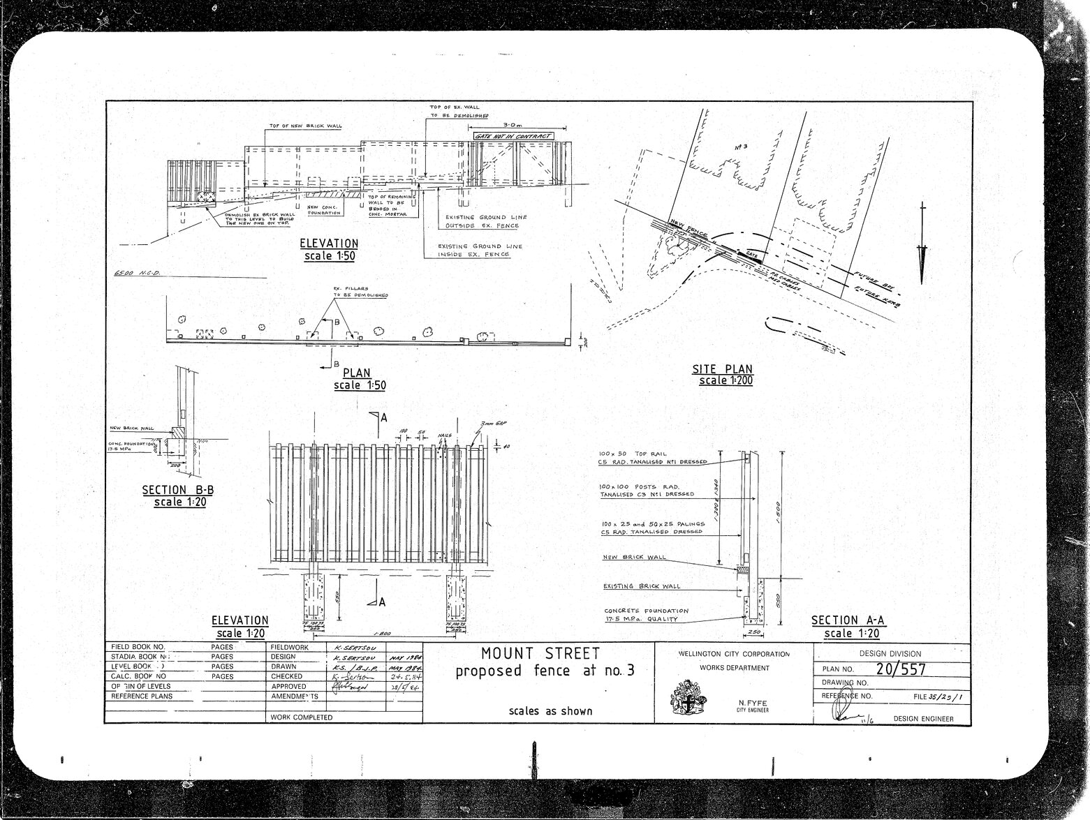 3 Mount Street, Proposed Fence