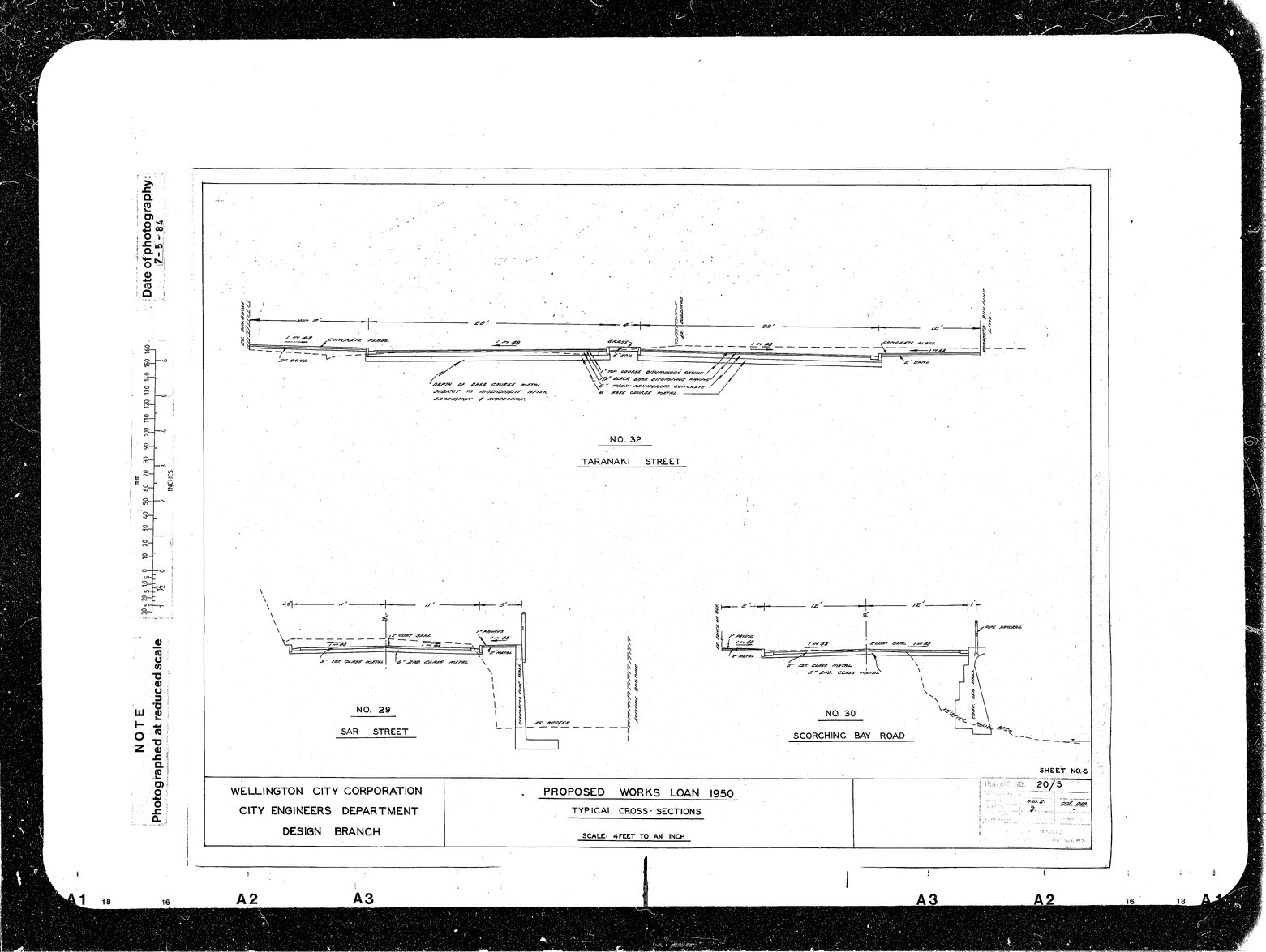 Works Loan 1950, Typical Cross Sections, Nos. 29, 30, 32