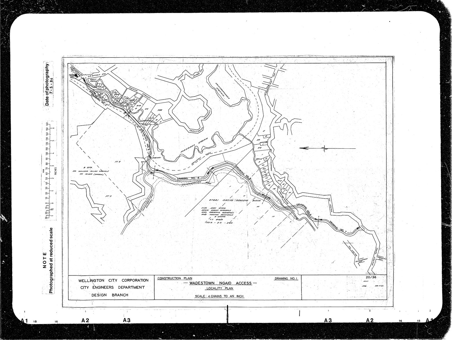 Wadestown Ngaio Access, Locality Plan, Construction Plan