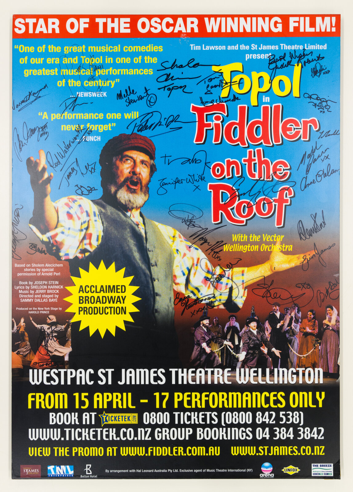 Topol in Fiddler on the Roof