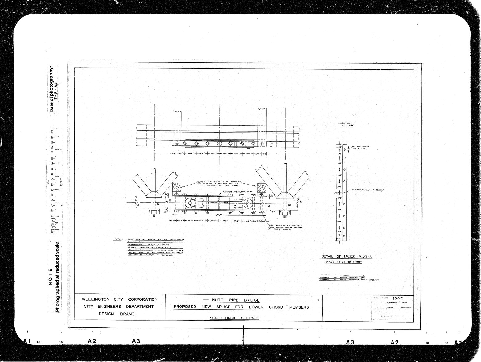 Hutt Pipe Bridge, Proposed New Splice for Lower Chord Members