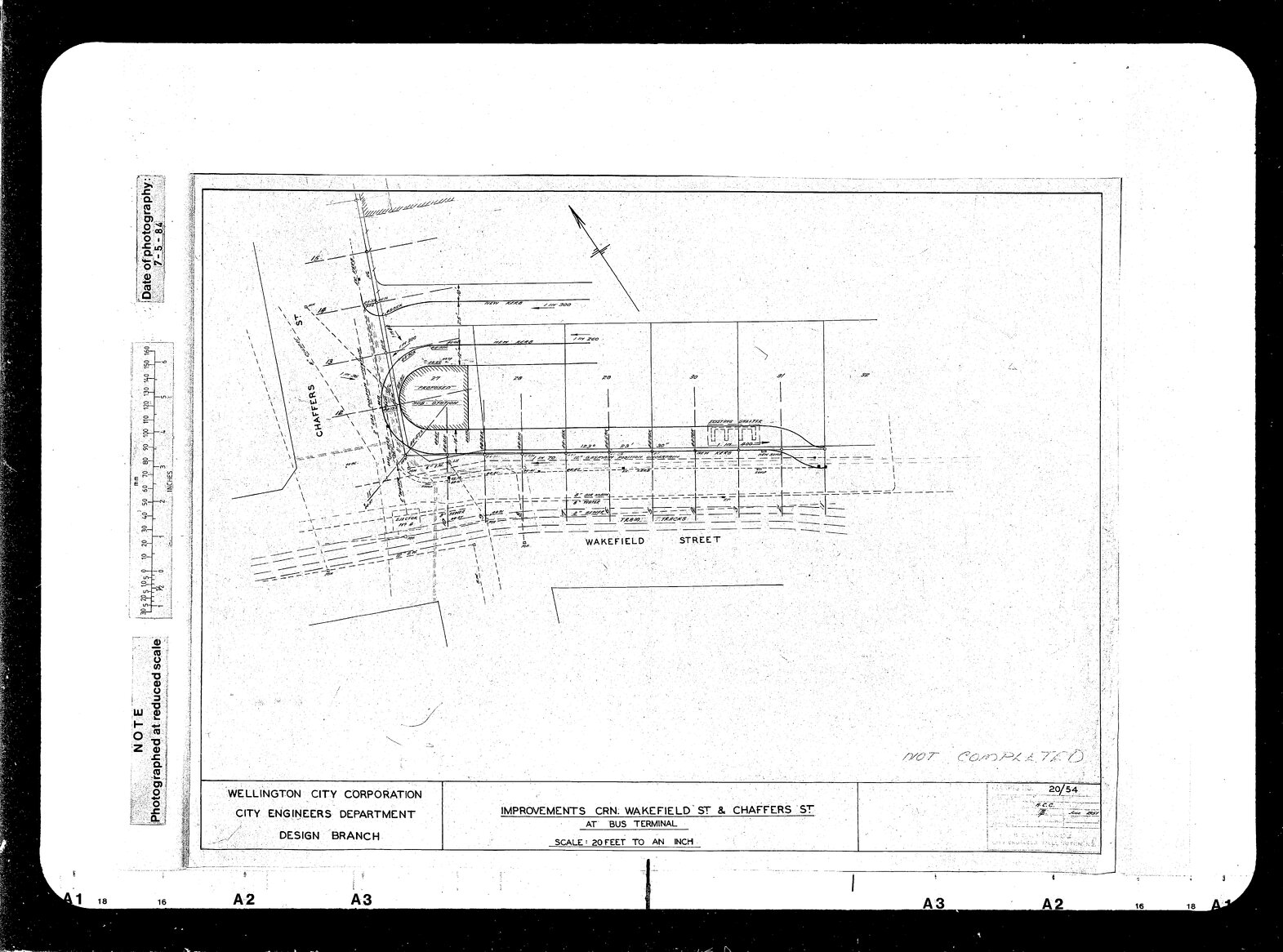 Wakefield Street, Chaffers Street Corner, Improvements at Bus Terminal