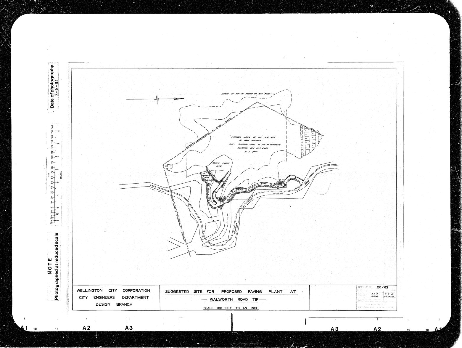 Suggested Site for Proposed Paving Plant, Walworth Road Tip