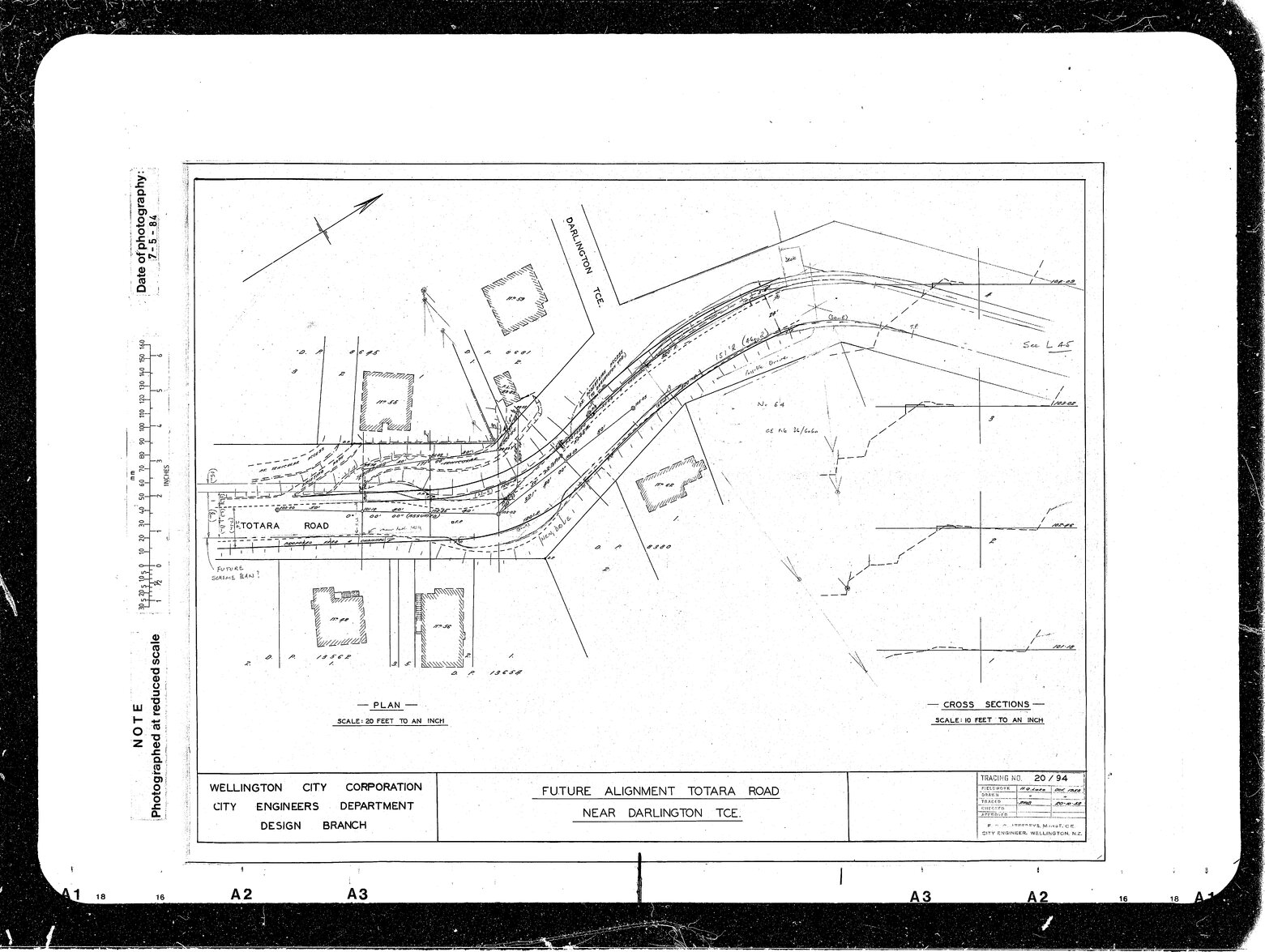 Future Alignment Totara Road near Darlington Terrace
