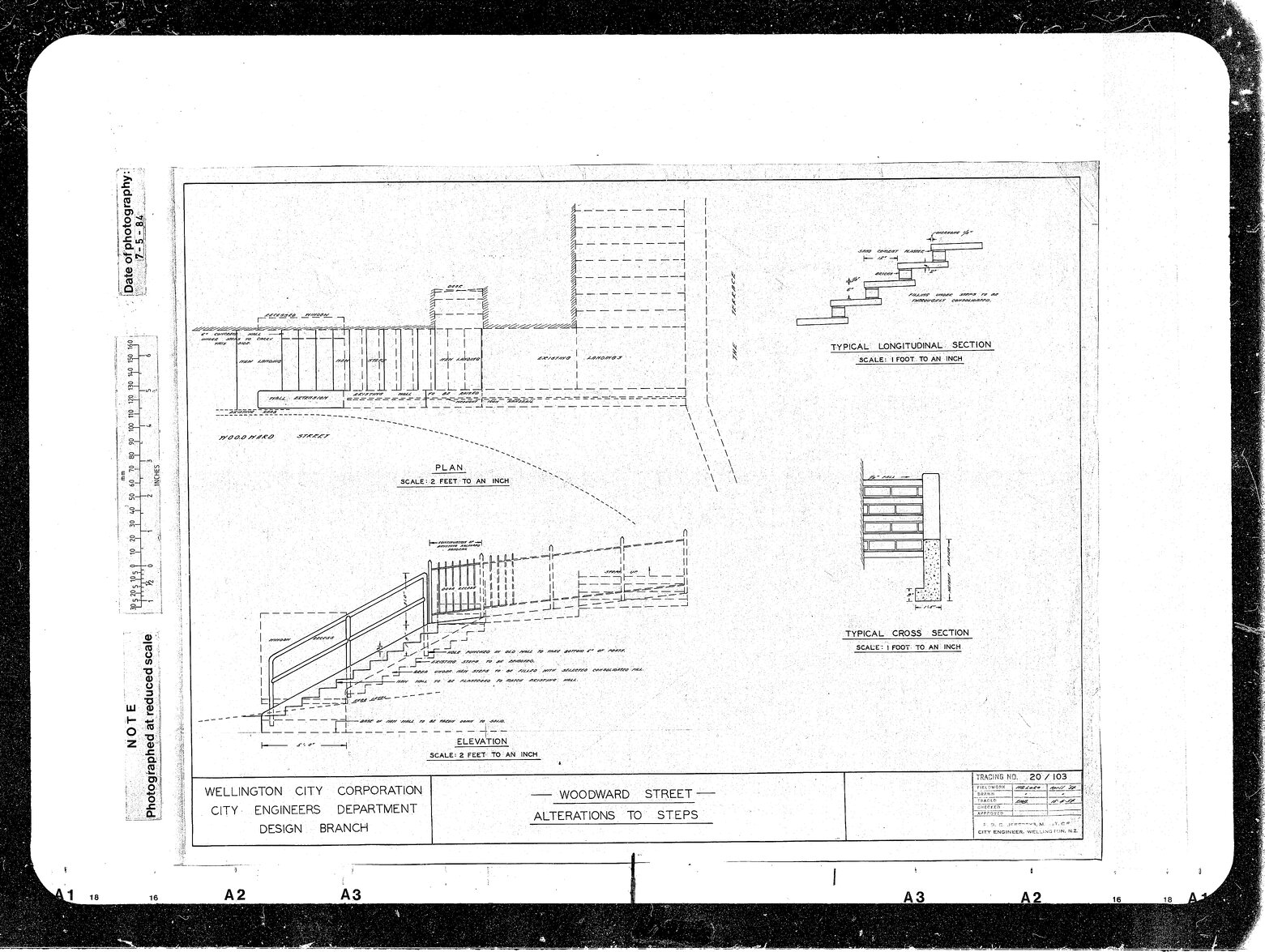Woodward Street, Alterations to Steps