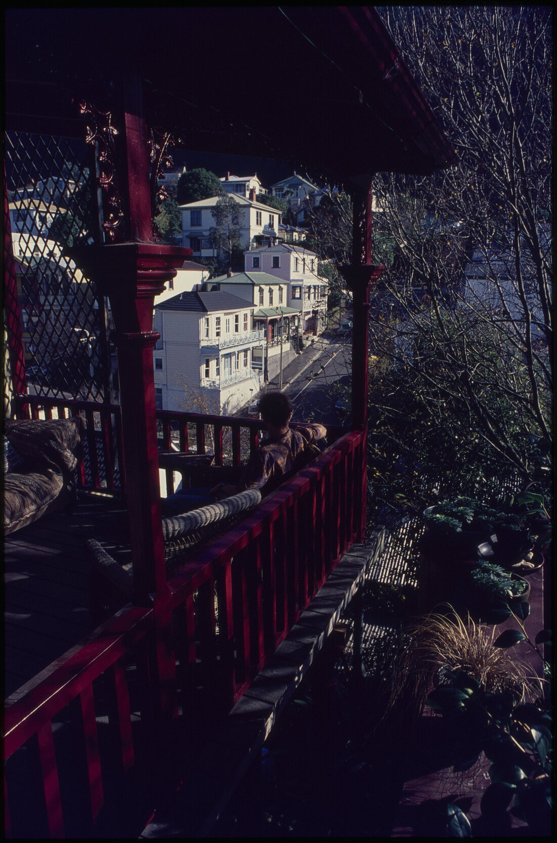 Photo taken from balcony of red house on Glenbervie Terrace