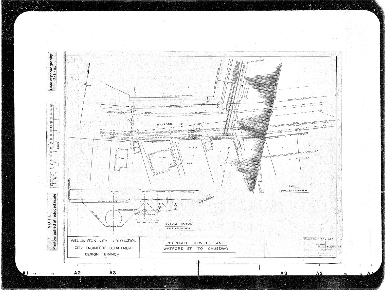 Trolley Bus Yards, Kilbirnie, Proposed Traffic Layout, Onepu Road Frontage