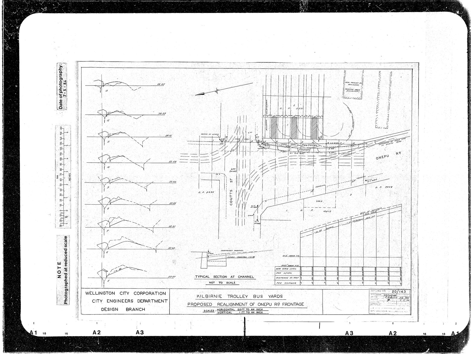 Kilbirnie Trolley Bus Yards, Proposed Realignment at Onepu Road Frontage