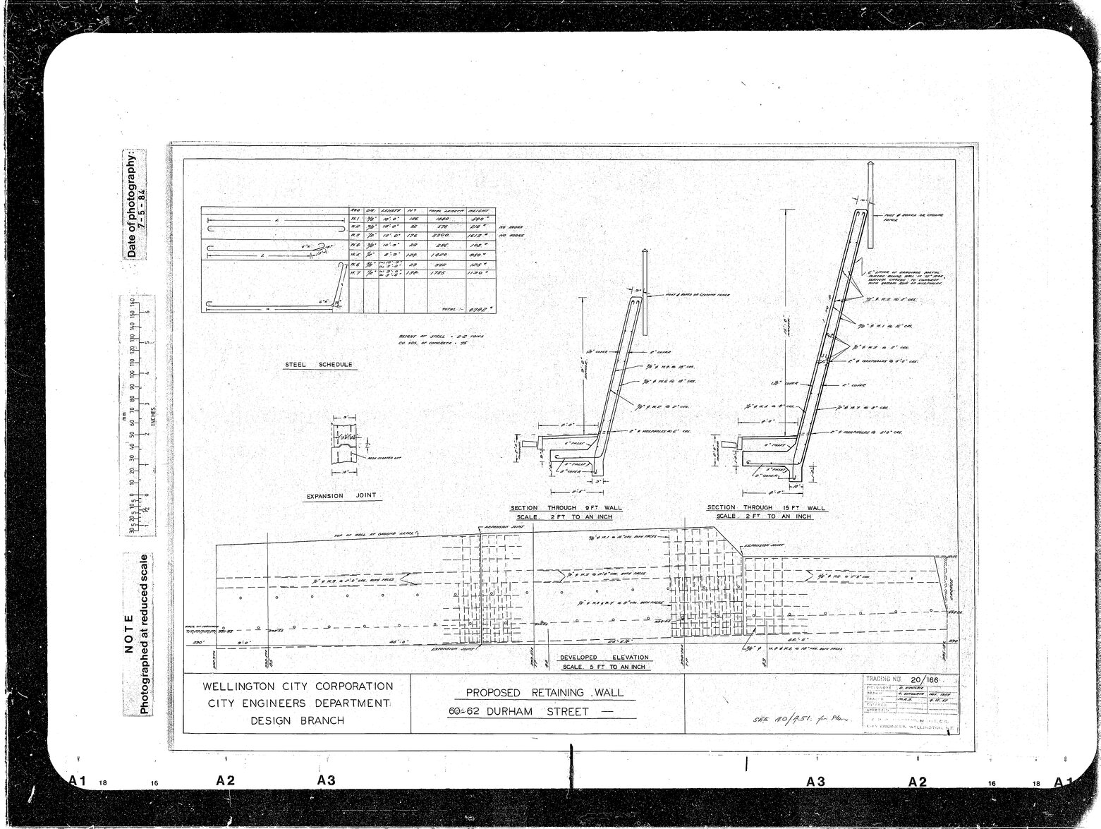 Durham Street, Proposed Wall