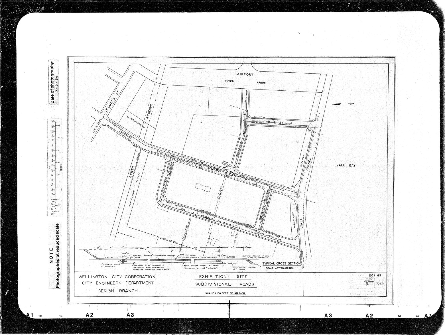 Exhibition Site, Sub divisional Roads Nos. 1, 2, 3, 4, Locality Plan