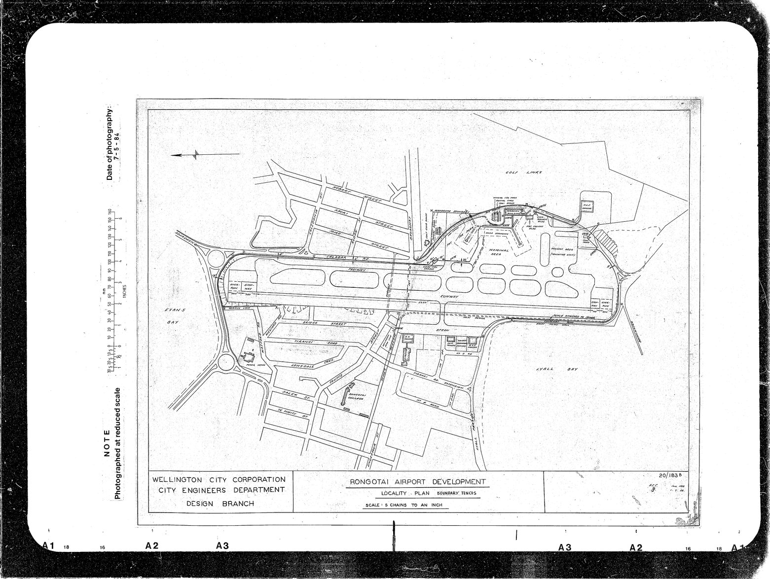 Rongotai Airport Development Locality Plan, Showing Boundary Fences
