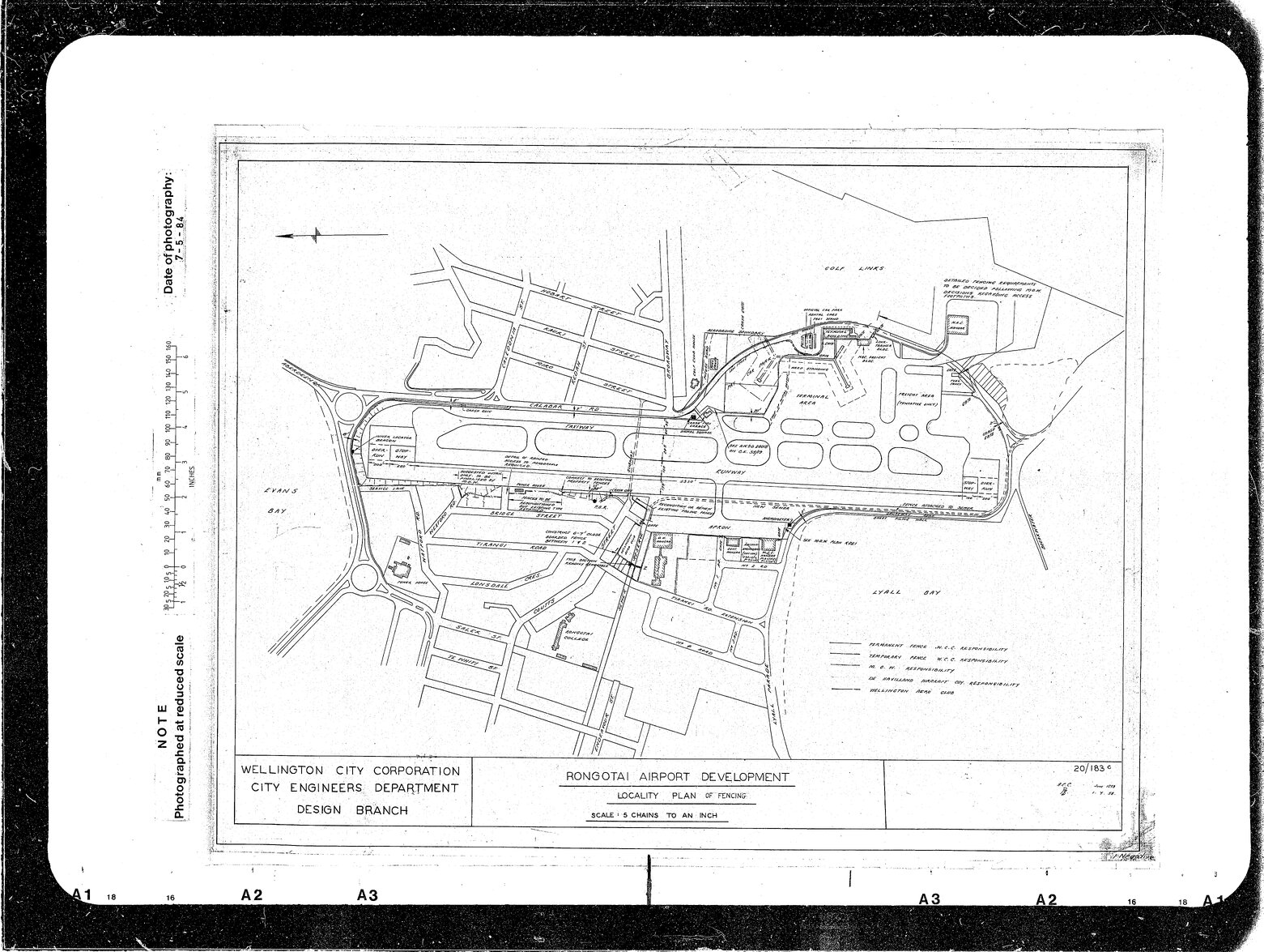 Rongotai Airport Development Locality Plan of Fencing, negative